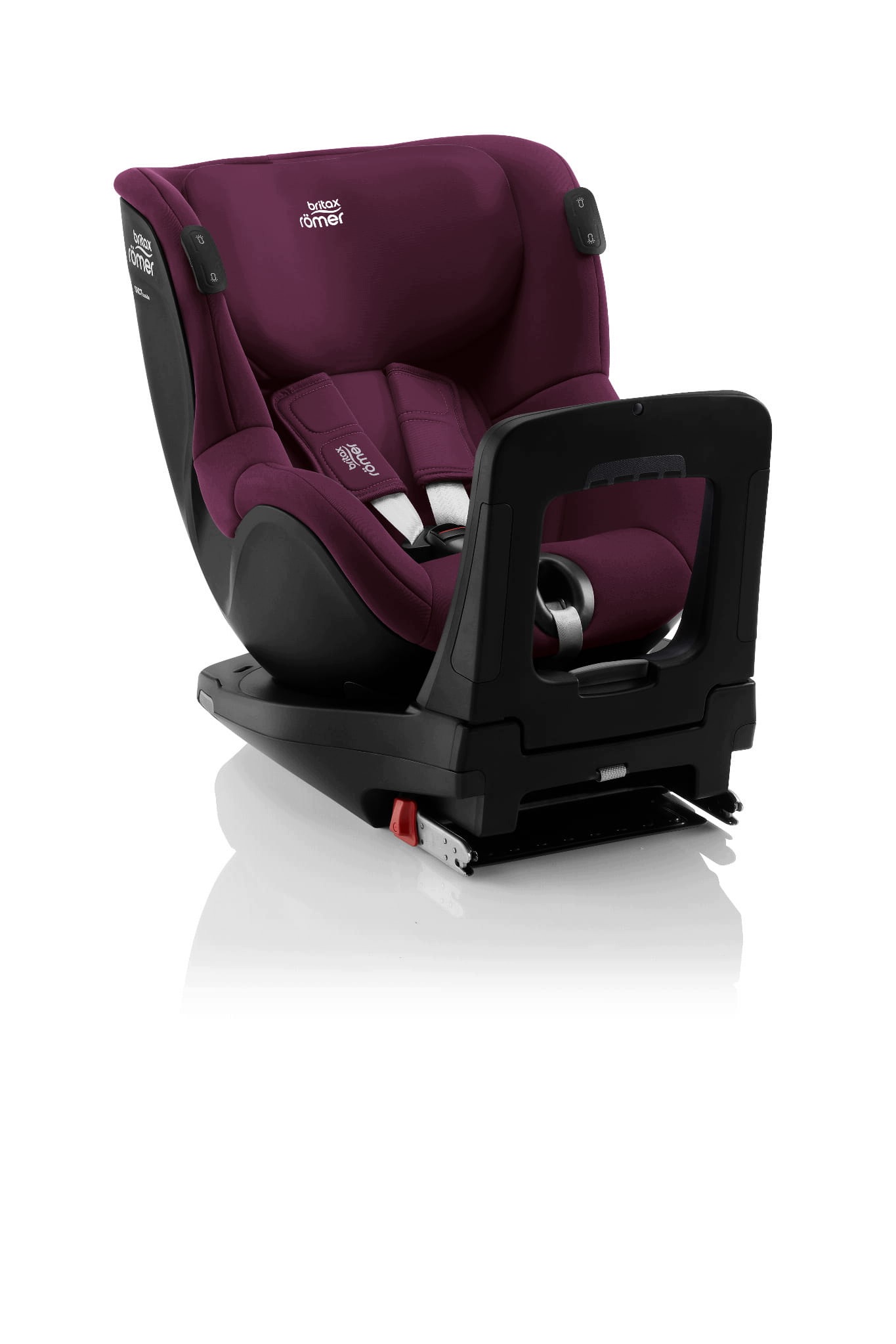 Britax-Romer Dualfix iSense (0-18 kg/40-105cm) Fotelik z bazą Burgundy red