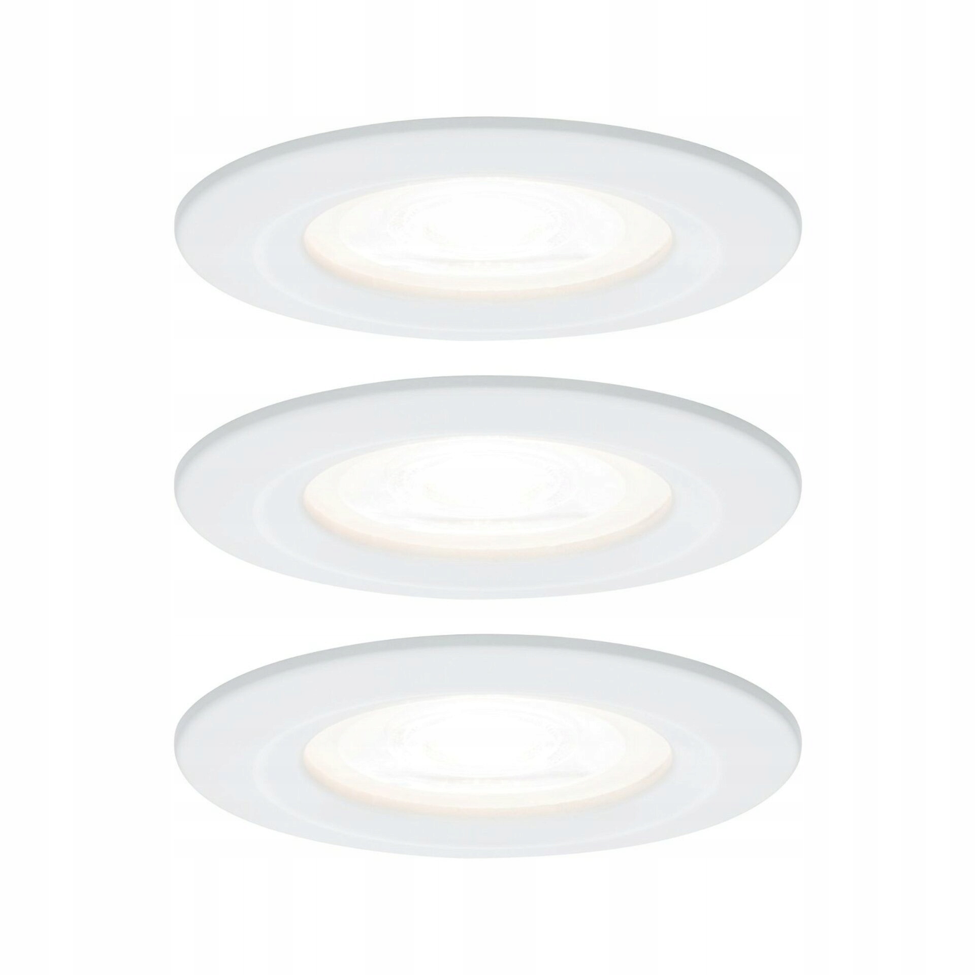 Vstavané Led svietidlo Paulmann Nova 3x6,5W GU10 biele, stmievateľné, kruhové
