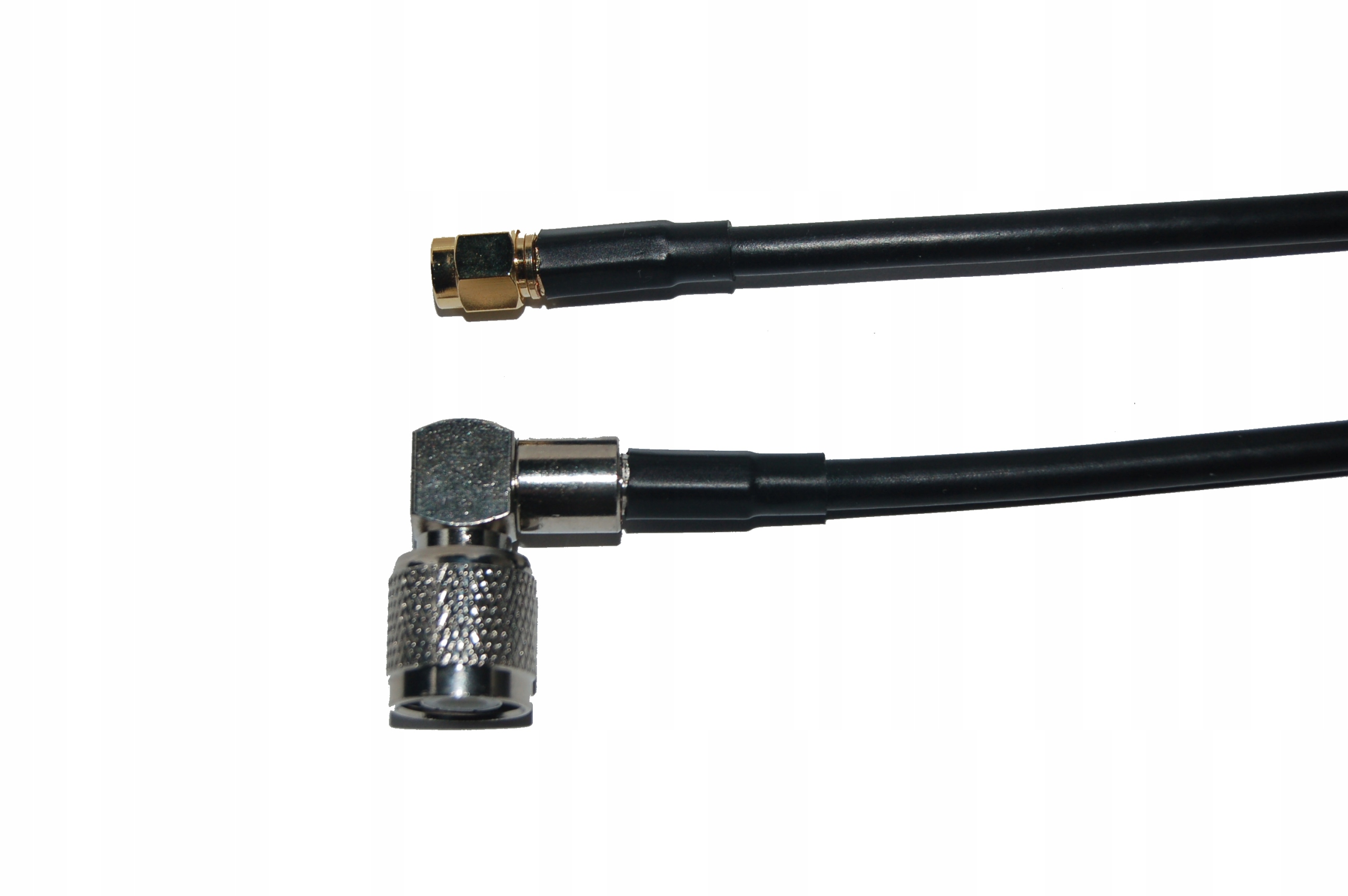 Kabel wtyk Tnc kątowy/wtyk Sma RG58 linka 2m