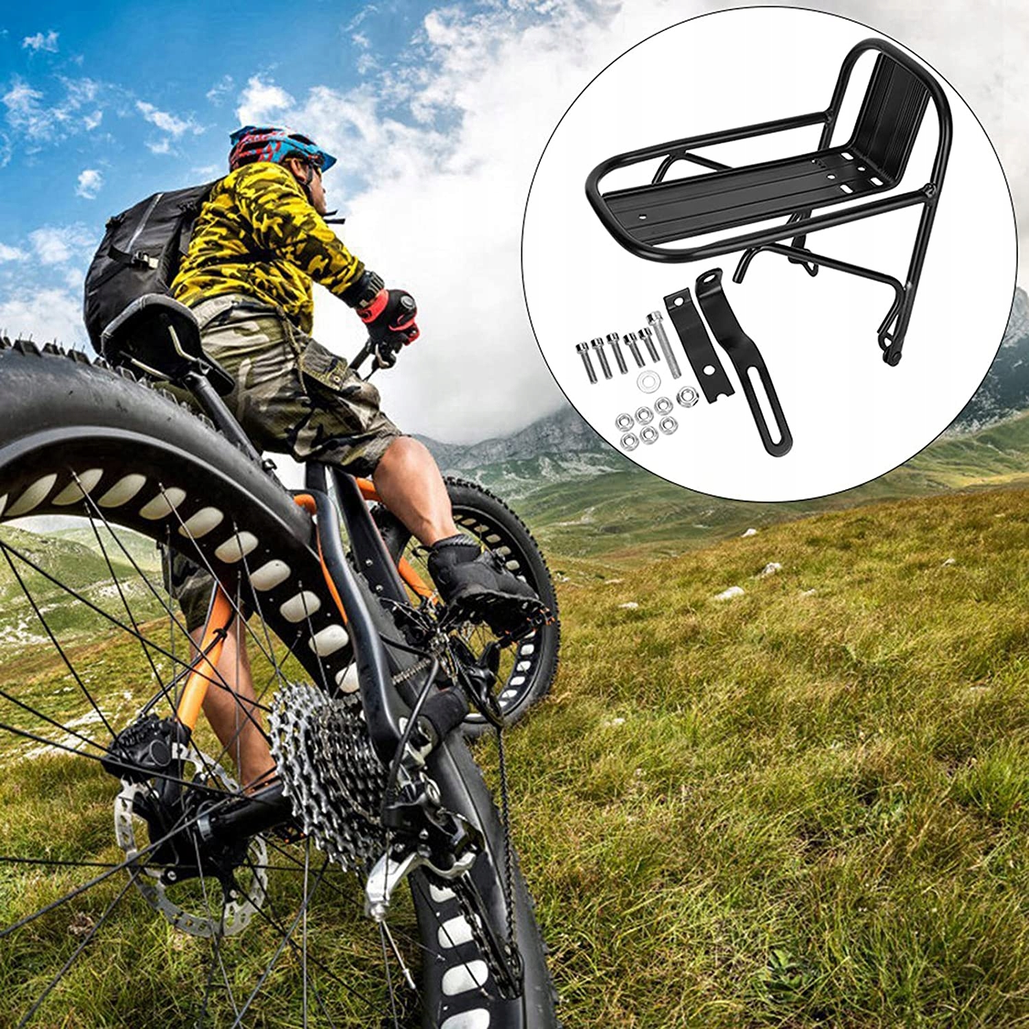 PRZEDNI BAGAŻNIK ROWEROWY, TURYSTYKI I BIKEPACKING, BAGAŻNIK ROWEROWY Długość (cm) 23