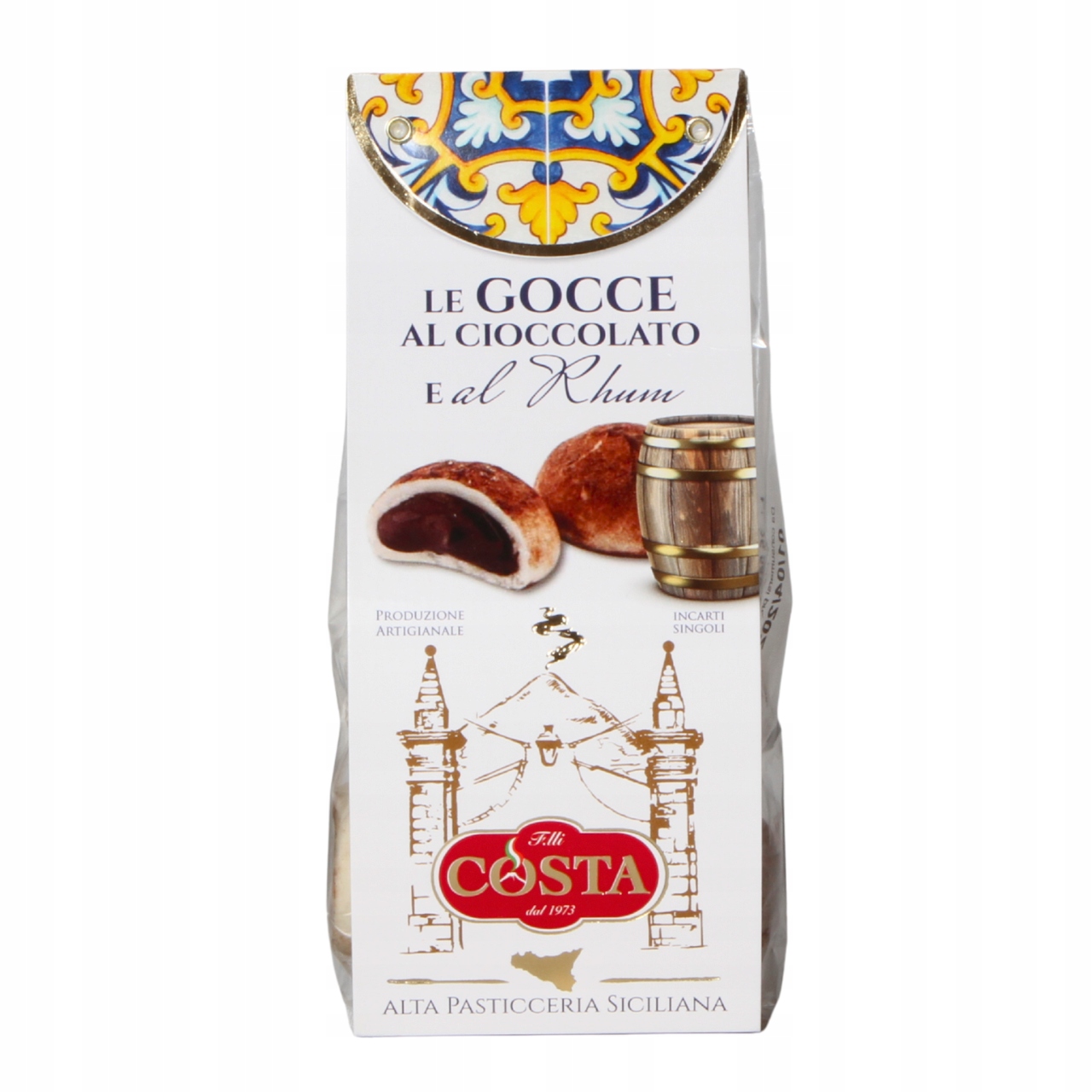 Levně 4x Costa Dolci Italské křehké sušenky s rumovým krémem Sicílie 120 g