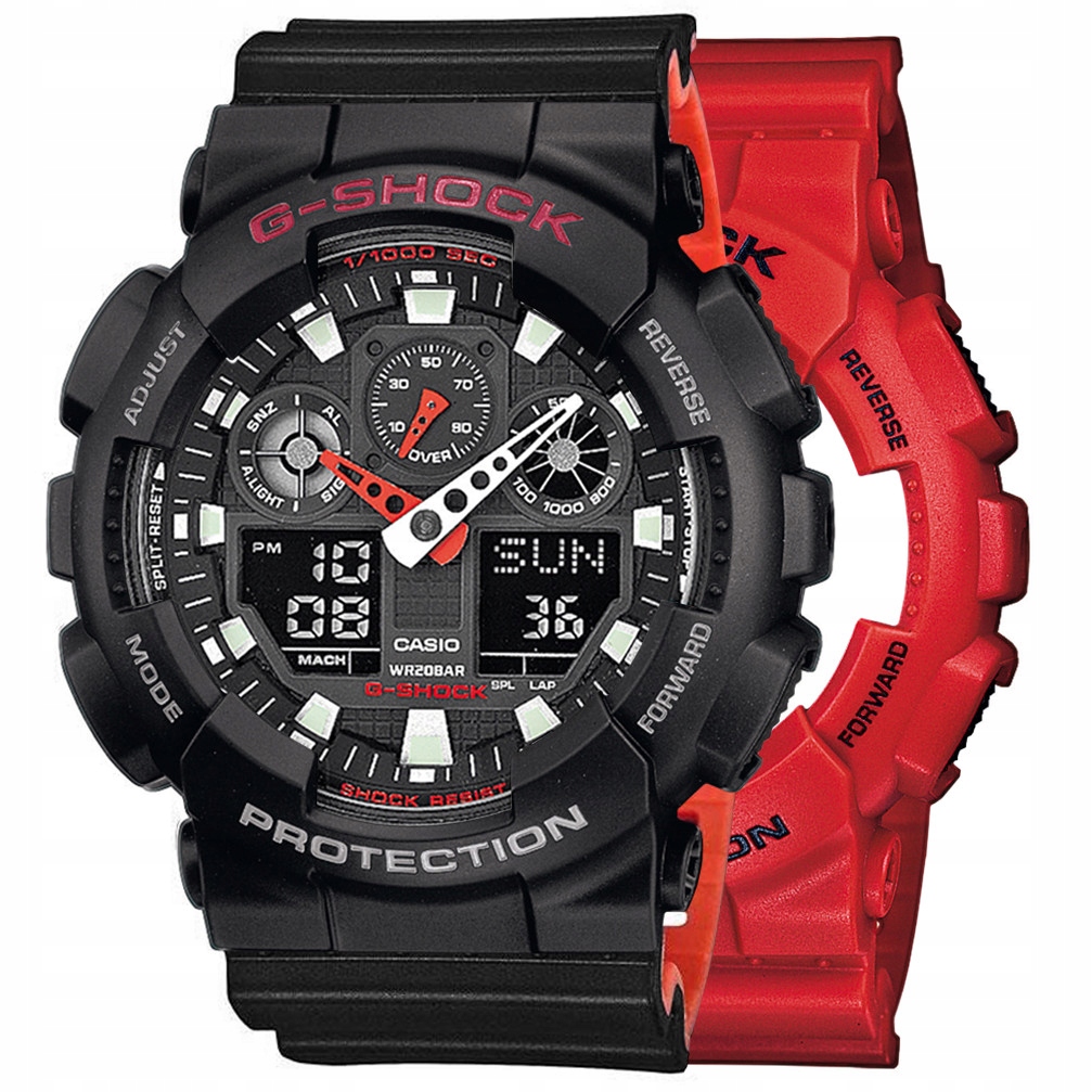 Hodinky Casio G-Shock Set GA-100B-4AER Bezel 10378531 Řemínek 10577142