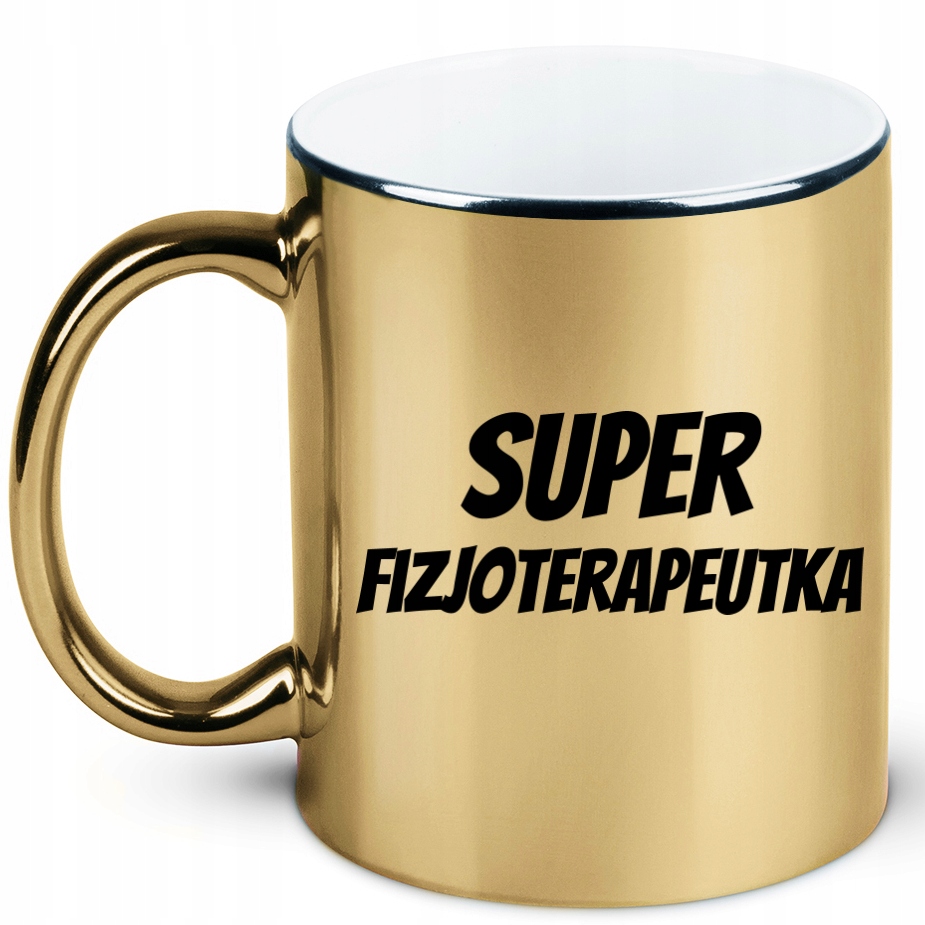 

Kubek złoty dla fizjoterapeutki, fizjotera