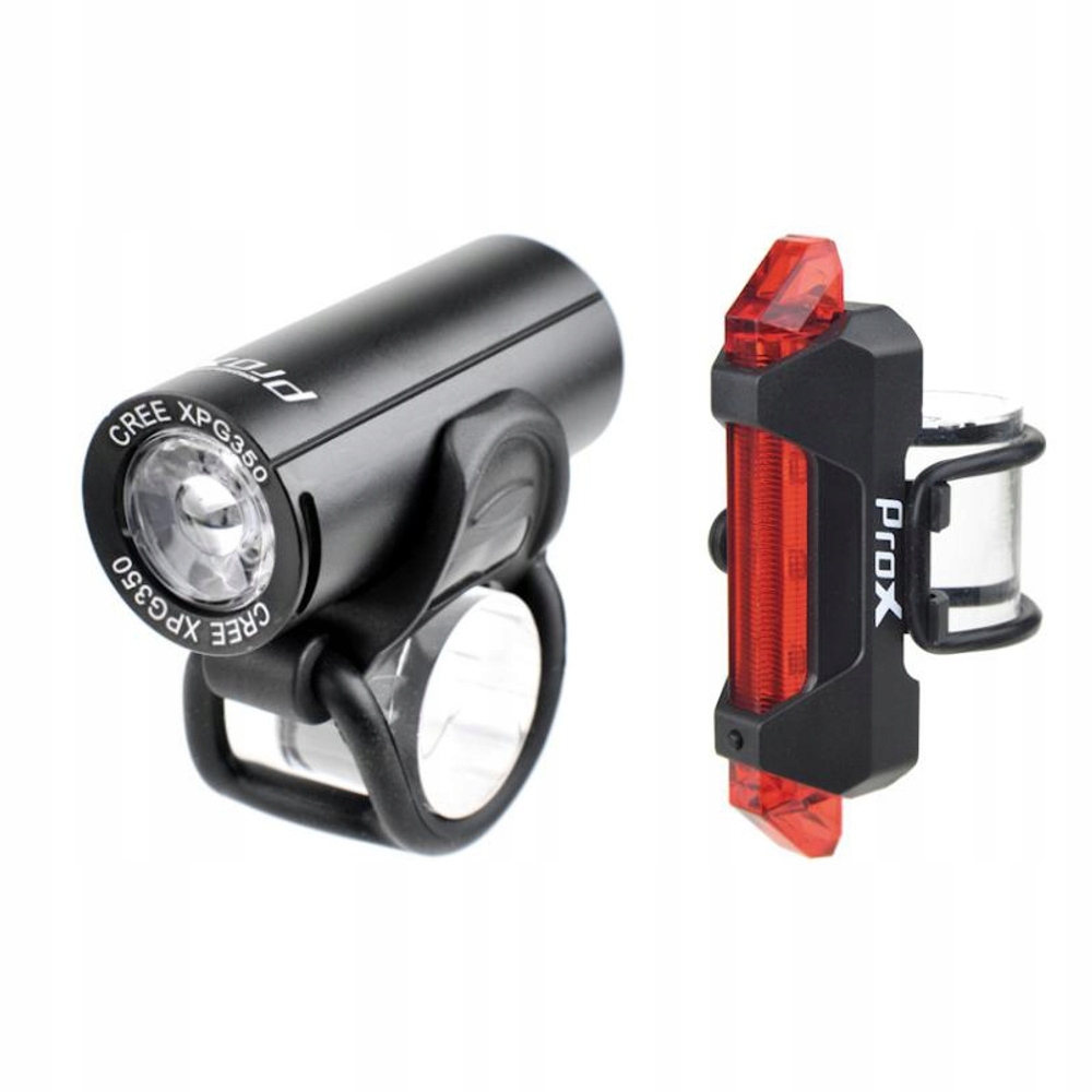 

ProX Pictor Zestaw lampek rowerowych Usb 350 Lm