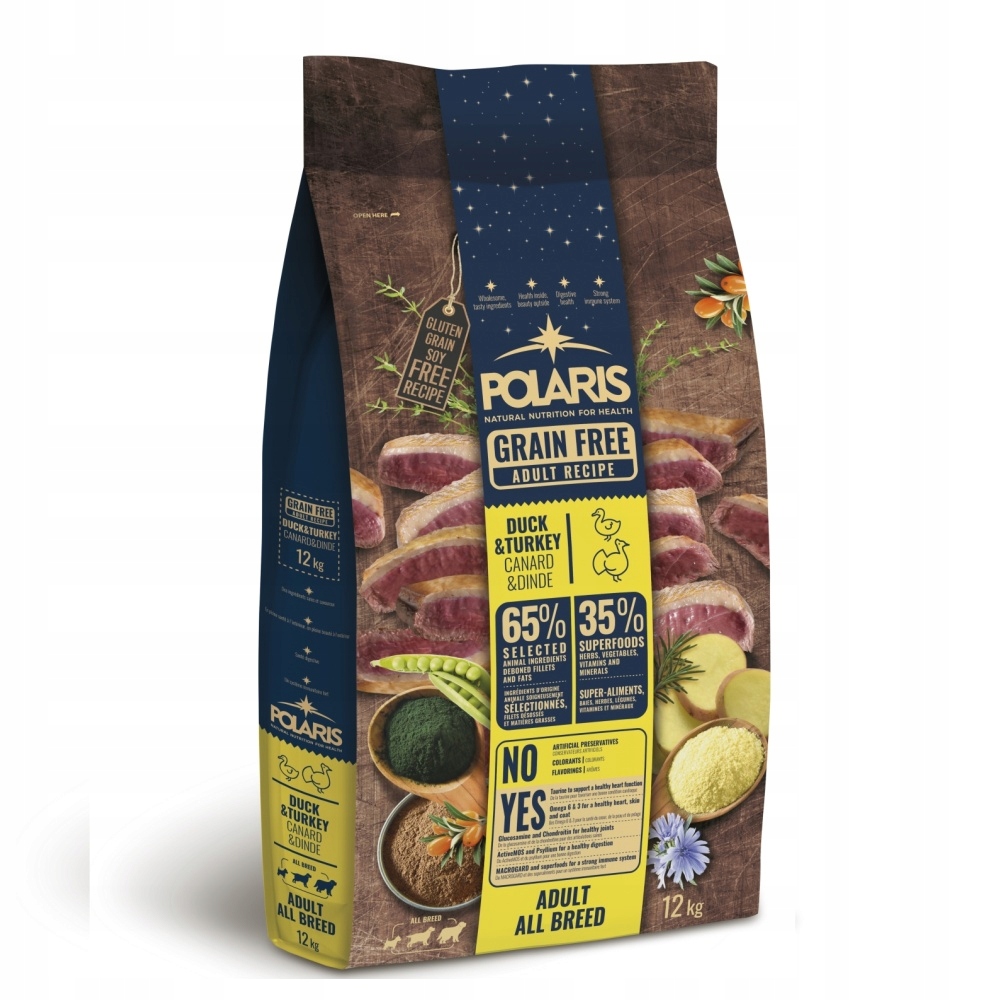 Levně Polaris Dog Adult All kachna &amp; krůta Gf 12 kg
