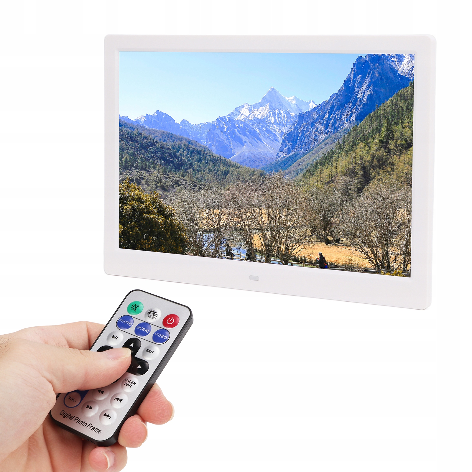 Digitální Fotorámeček Elektronický Na Fotky 14" Bílý