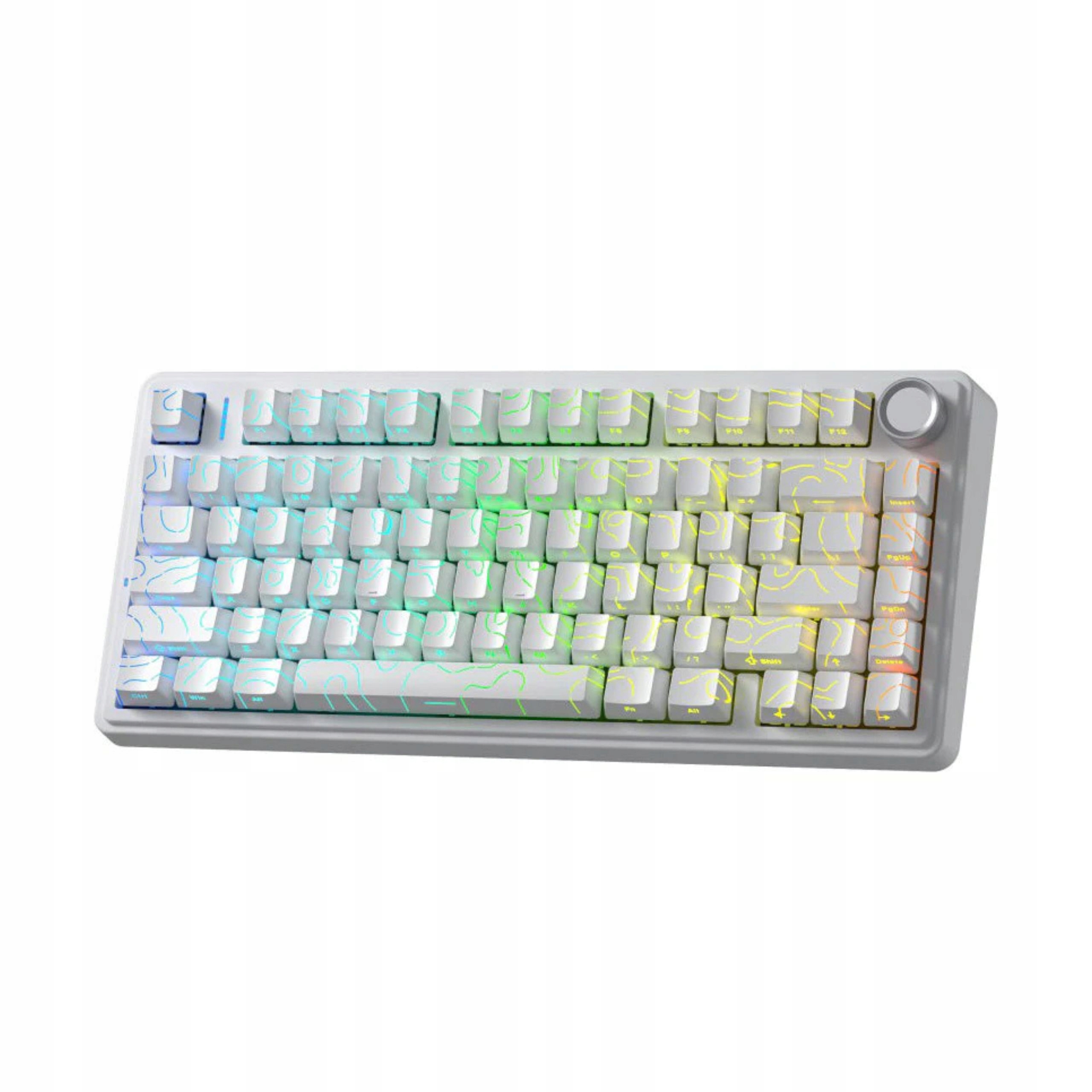 Aula F75 Bezdrôtová mechanická klávesnica White Contour Star Vector