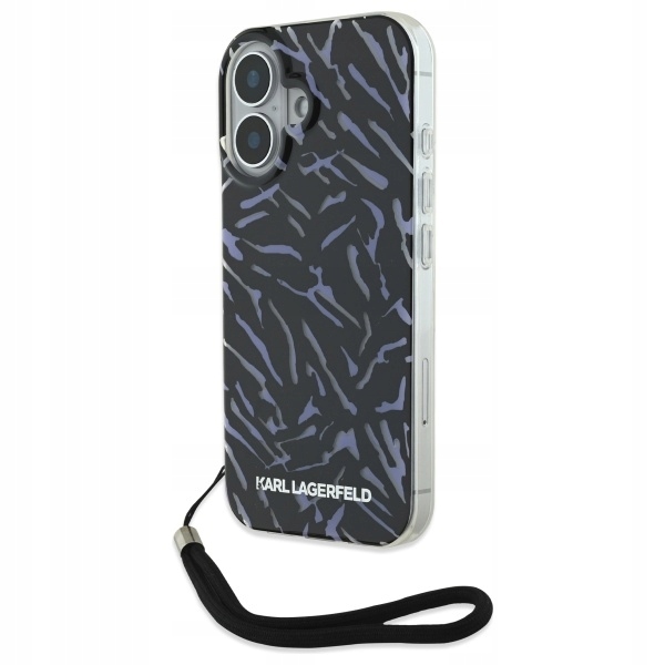 Pouzdro Karl Lagerfeld KLHCP16SHZBPKCCU iPhone 16 6.1" fialové/fialové Zebra