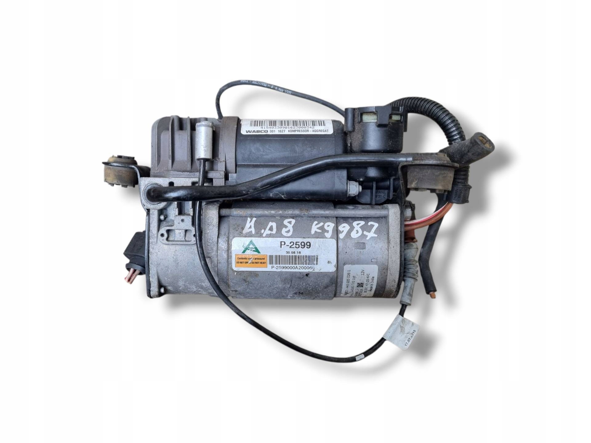 compressor; springing pneumatycznego Audi A8 D3 facelift 2007 4E0616007C