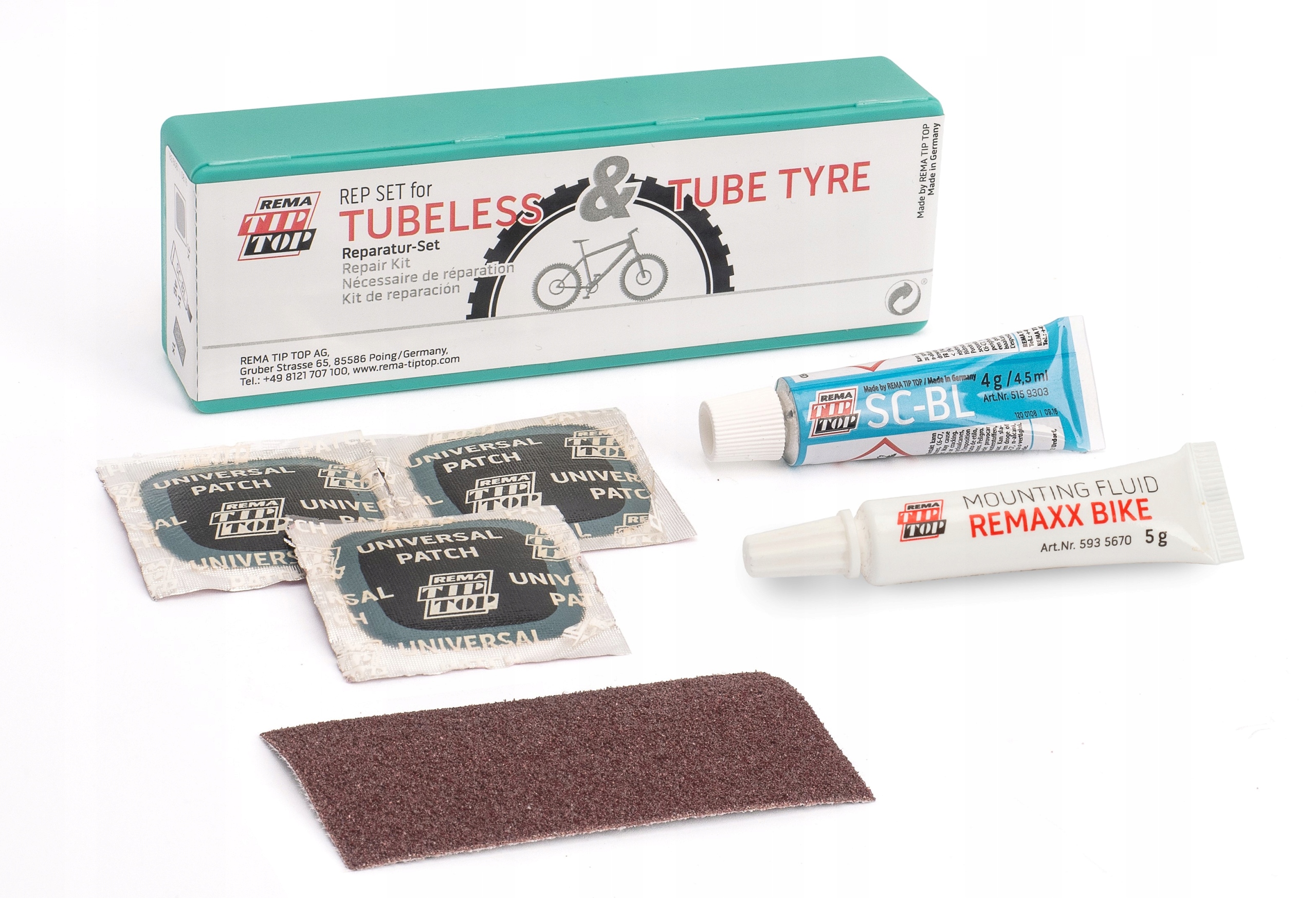 

Zestaw łatek do naprawy opon rowerów szosowych