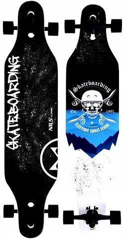 Longboard klasyczny Skull Wood Nils Extreme deska klonowa 103cm Abec 7