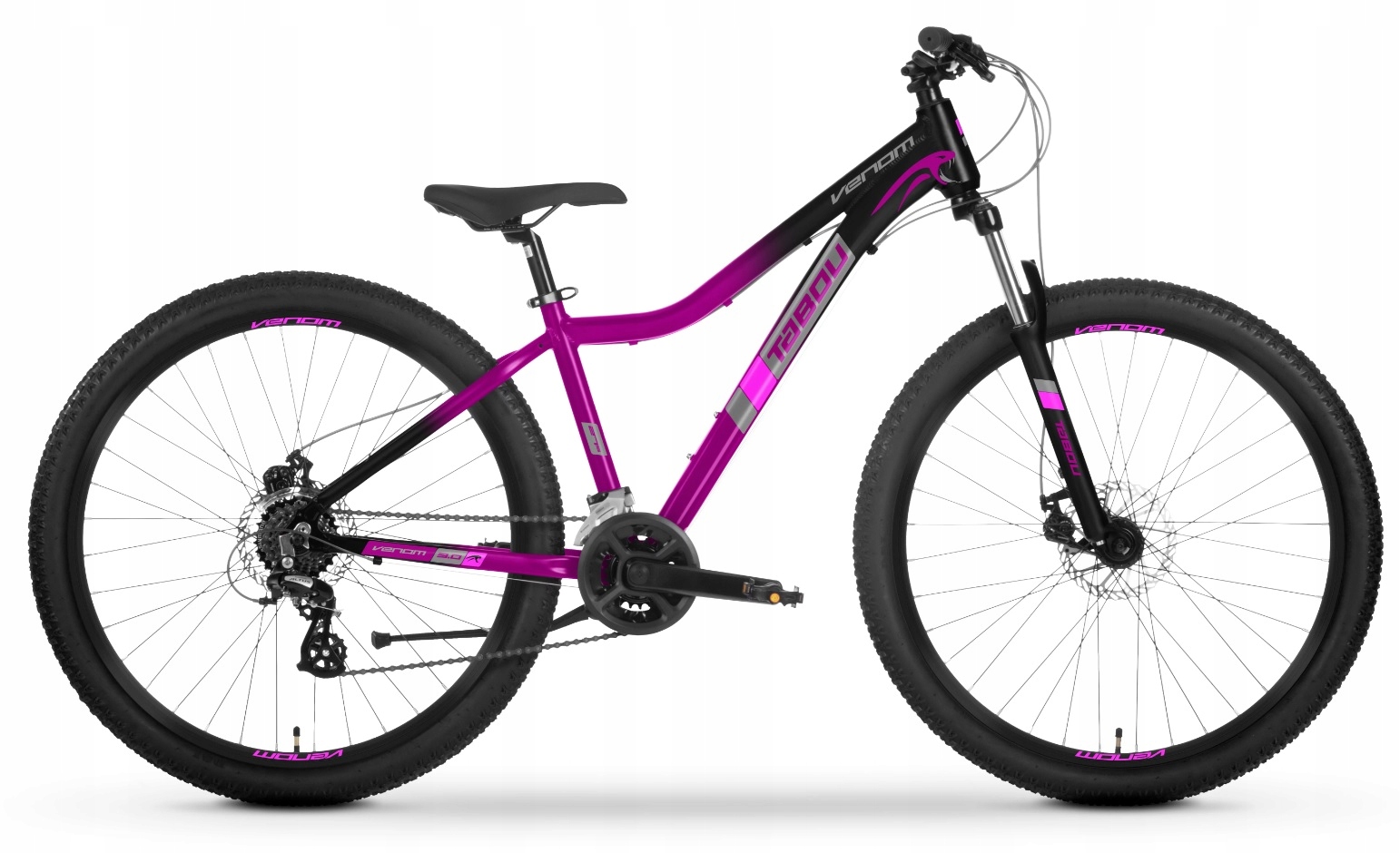 Rower Mtb Tabou Venom 3.0 Damski rama 15" koło 27,5 " czarno-fioletowy 2025