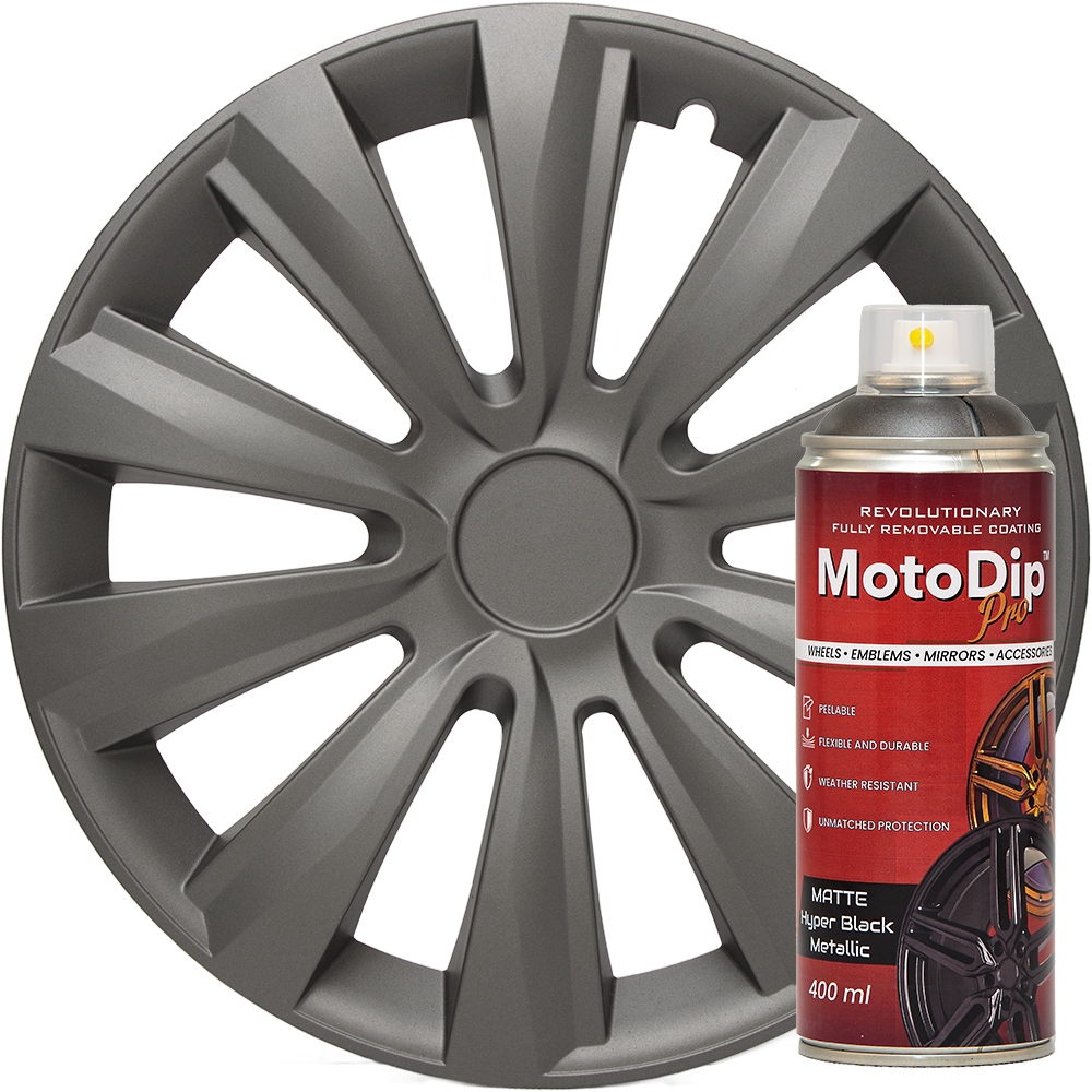 Moto Dip Pro Hyper Black Metallic Oem 400ml płynna guma usuwalny lakier