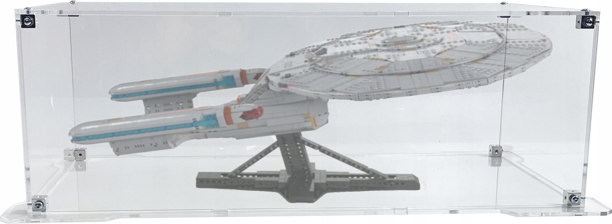 Vitrína s podstavcem pro stavebnici Lego 10356 Icons Star Trek: U.s.s. Enterprise