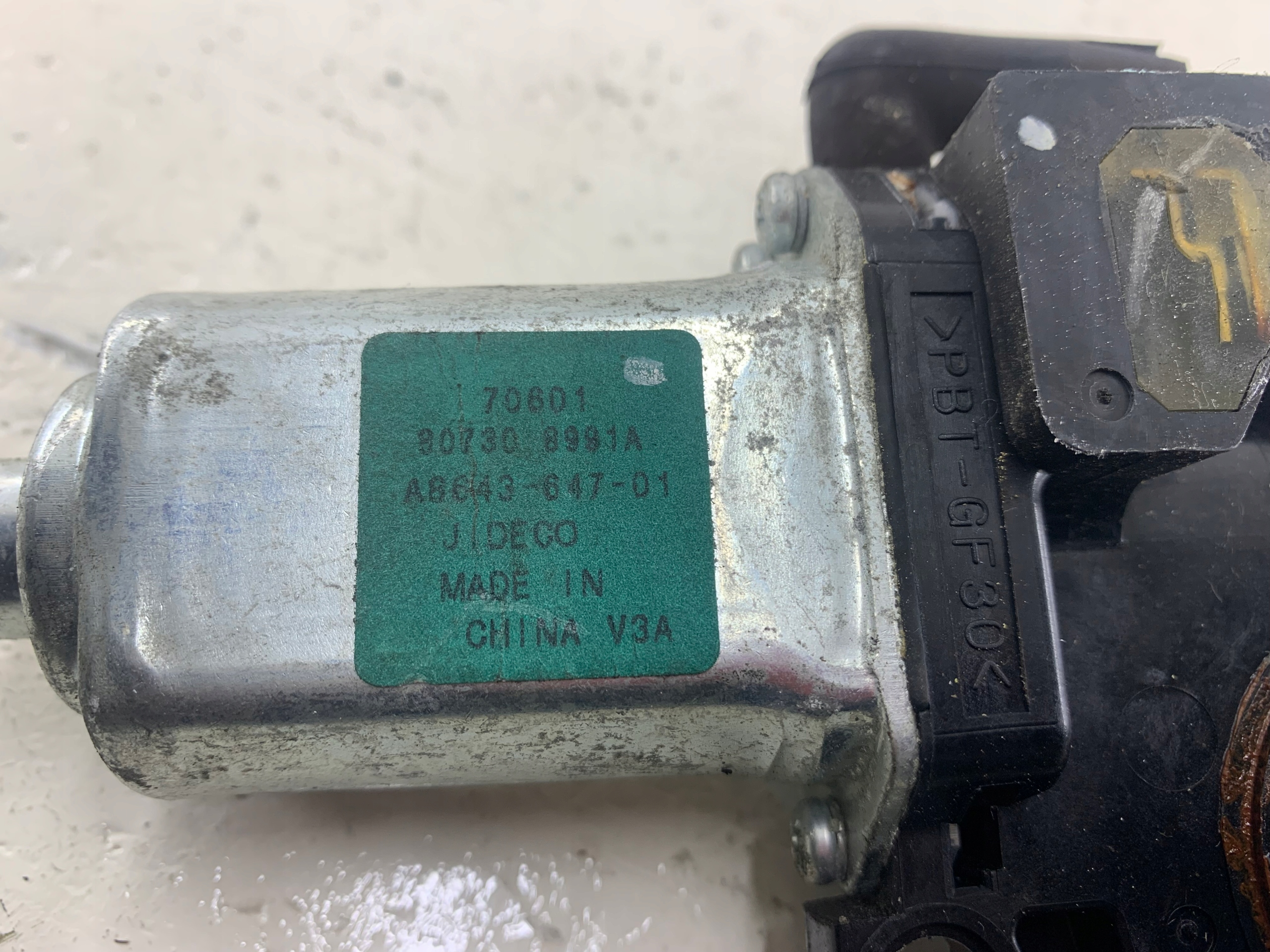 NISSAN TIIDA mini motor windows right front 807308991A