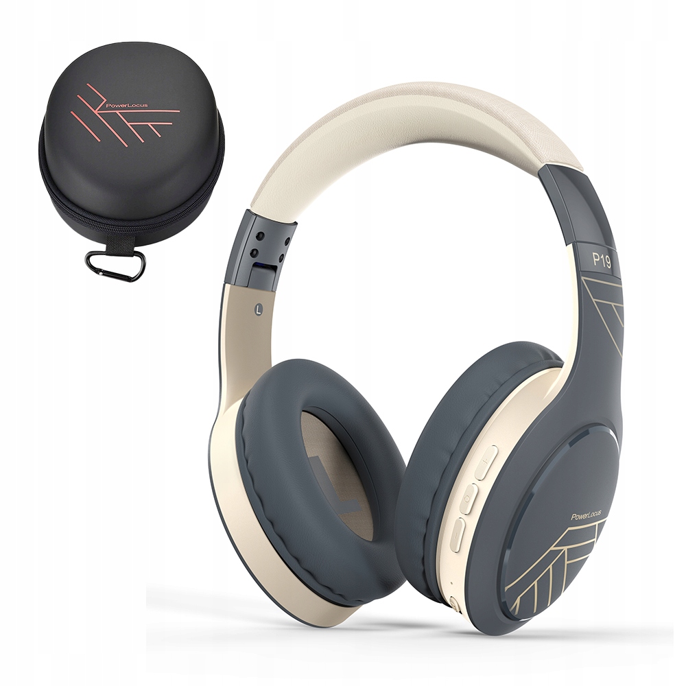 PowerLocus Sluchátka Bluetooth P19 4 režimy Eq 60 hodin skládací s pouzdro