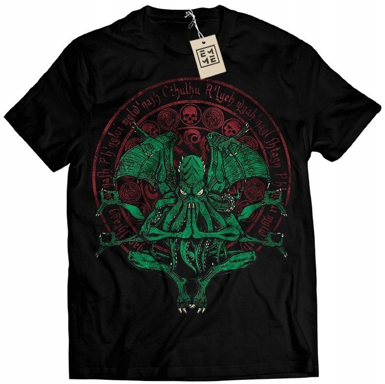

Koszulka Męska Cthulhu Lovecraft Horror L