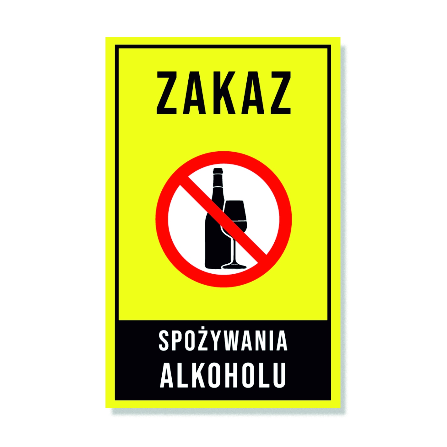 

Tabliczka Zakaz Spożywania Alkoholu 30x19 Pcv