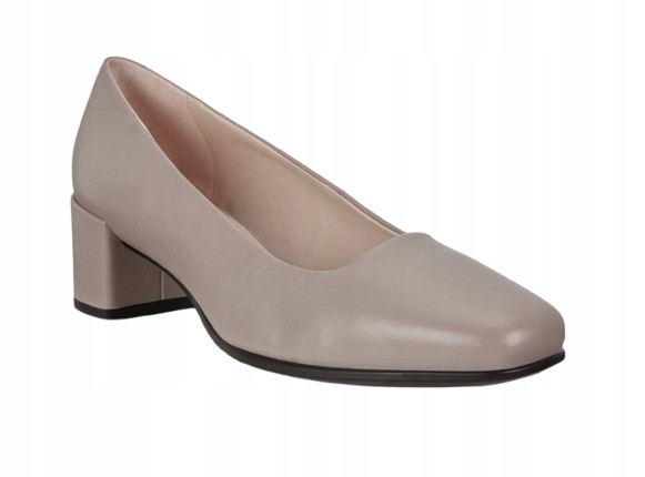 Ecco Dámské Lodičky S Nízkým Kotníkovým Podpatkem, Kožené, 38 6_A