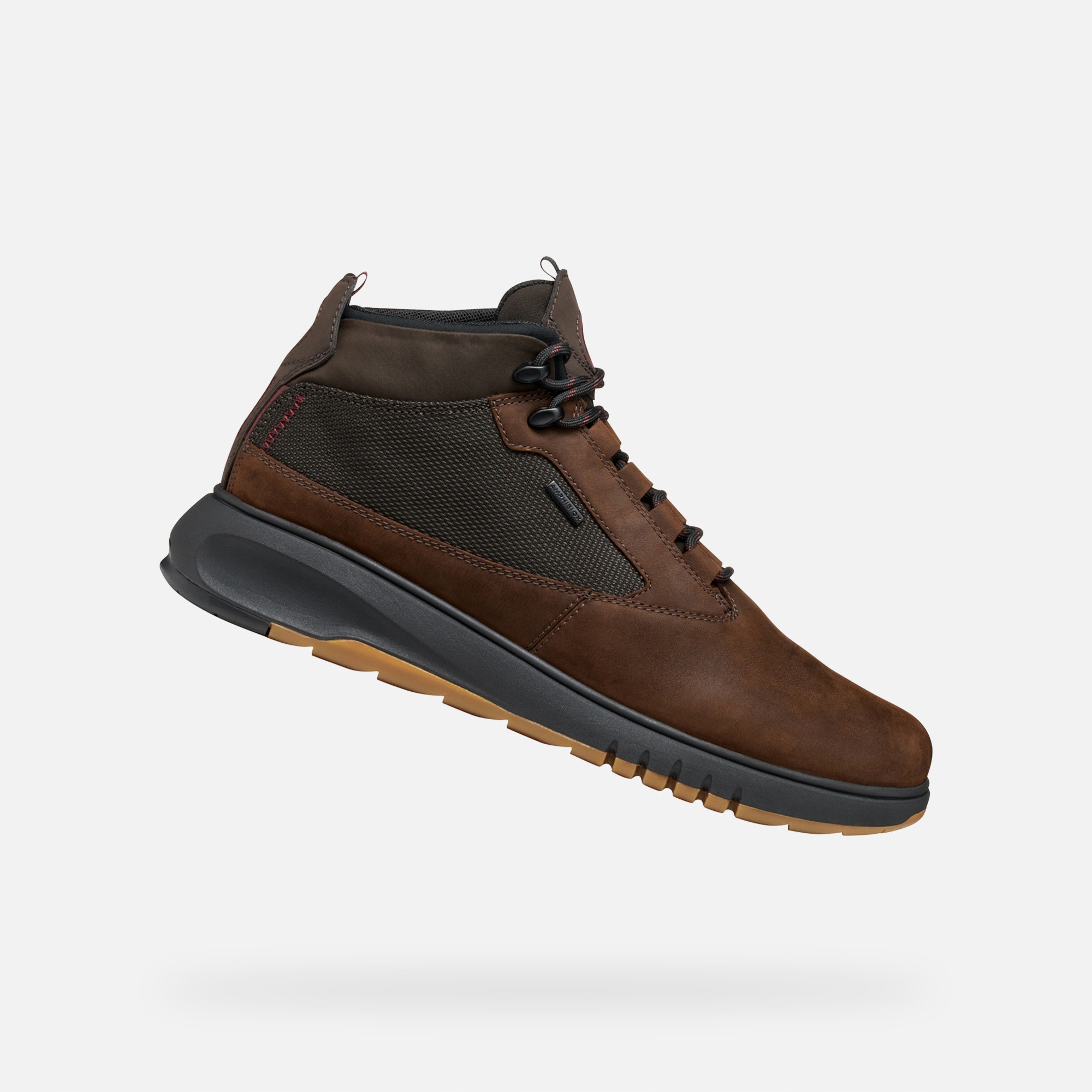 Geox Tmavě hnědá pánská kotníková obuv Geox Aerantis 4X4 Abx