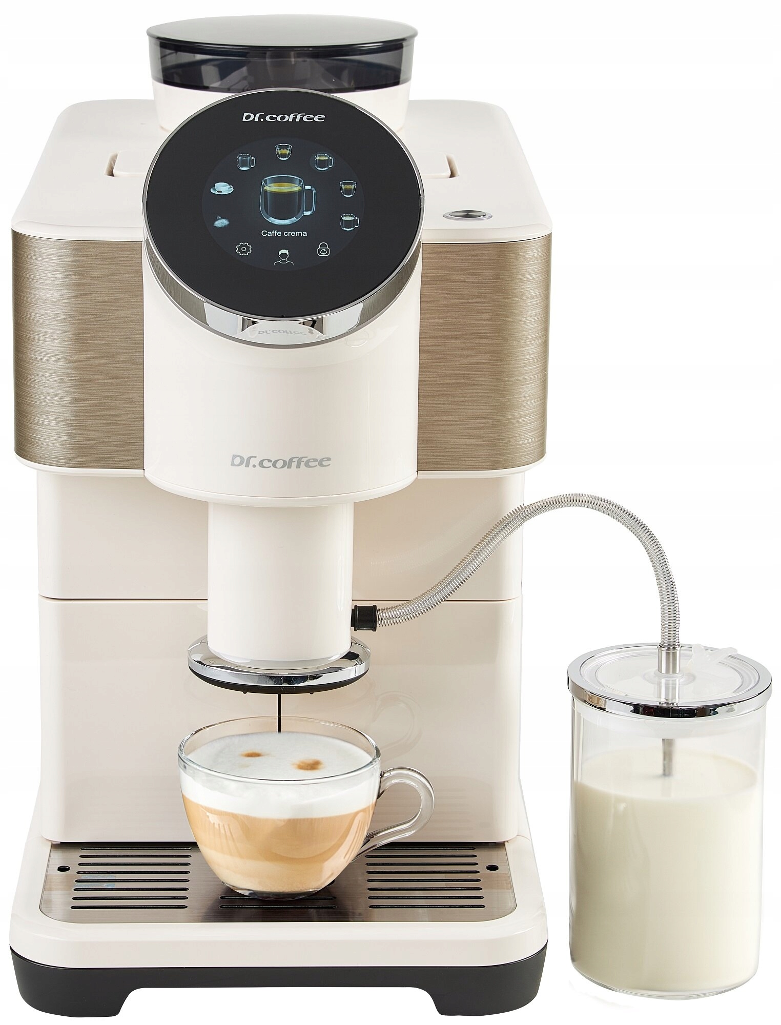 Dr Coffee H2 Automatyczny ekspres ciśnieniowy biały