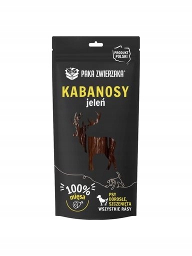 4x Paka Zwierzaka Kabanosy Jelen 3ks