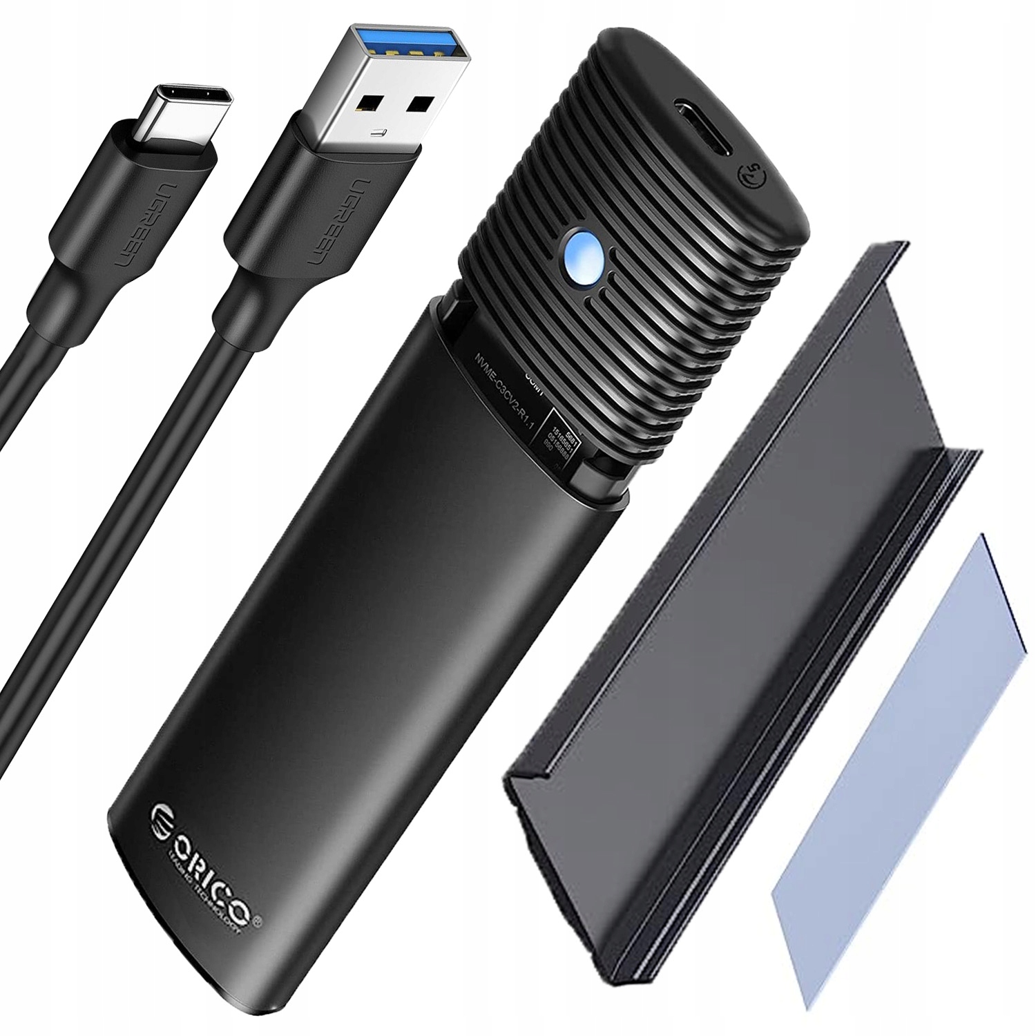 Kieszeń Na Dysk Adapter Dysku Ssd m.2 obudowa m2 Sata Ngff Usb-c 3.2 10Gbps