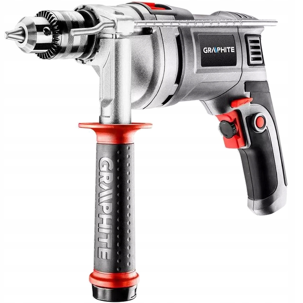 Příklepová vrtačka 850 W, klíčový držák 13 mm, otáčky 0-3000/min, kufr