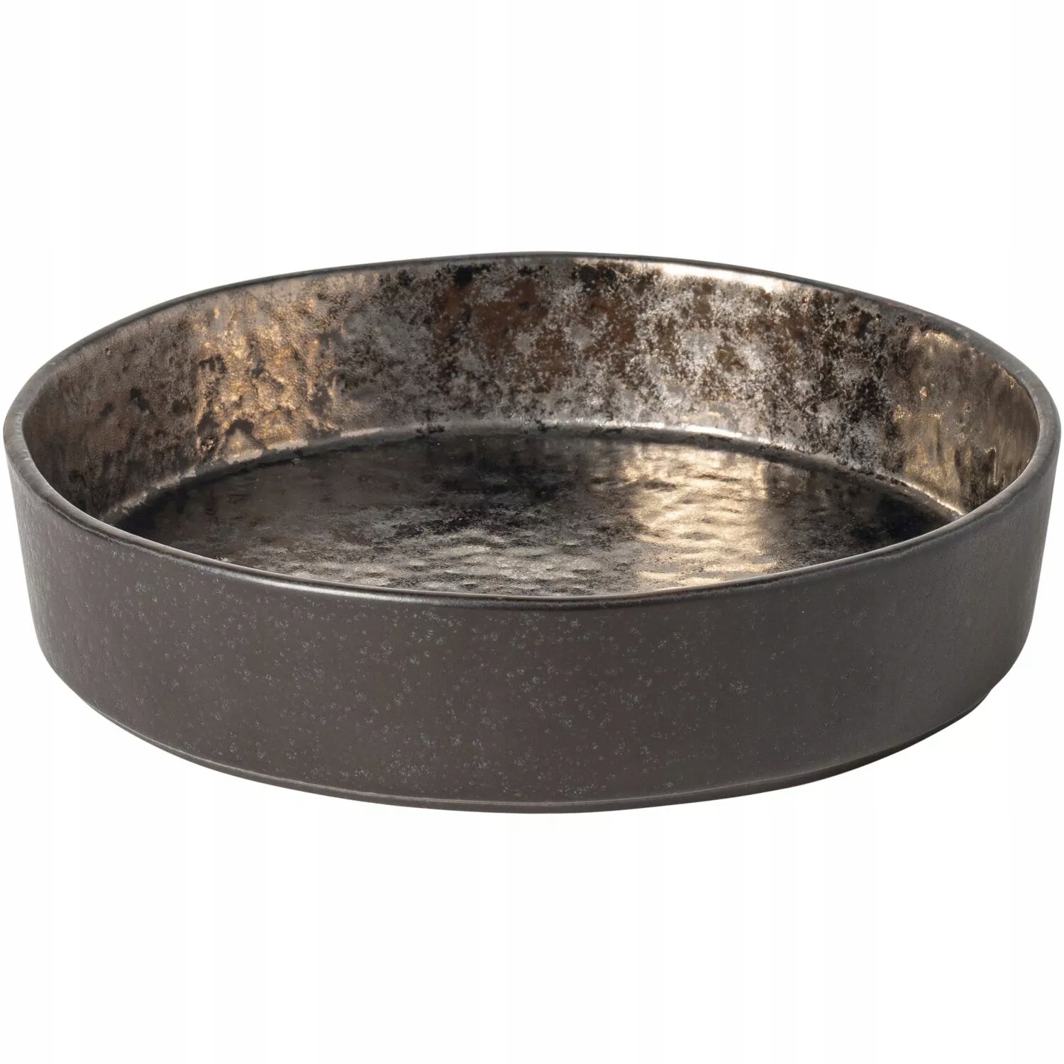 Tanier plytký Costa Nova Lagoa 20 cm, metalický, vyvýšený okraj 6 ks