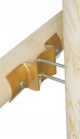 Łącznik belki drewnianej okrągłej LBO ZN 203x68 Marka DMX