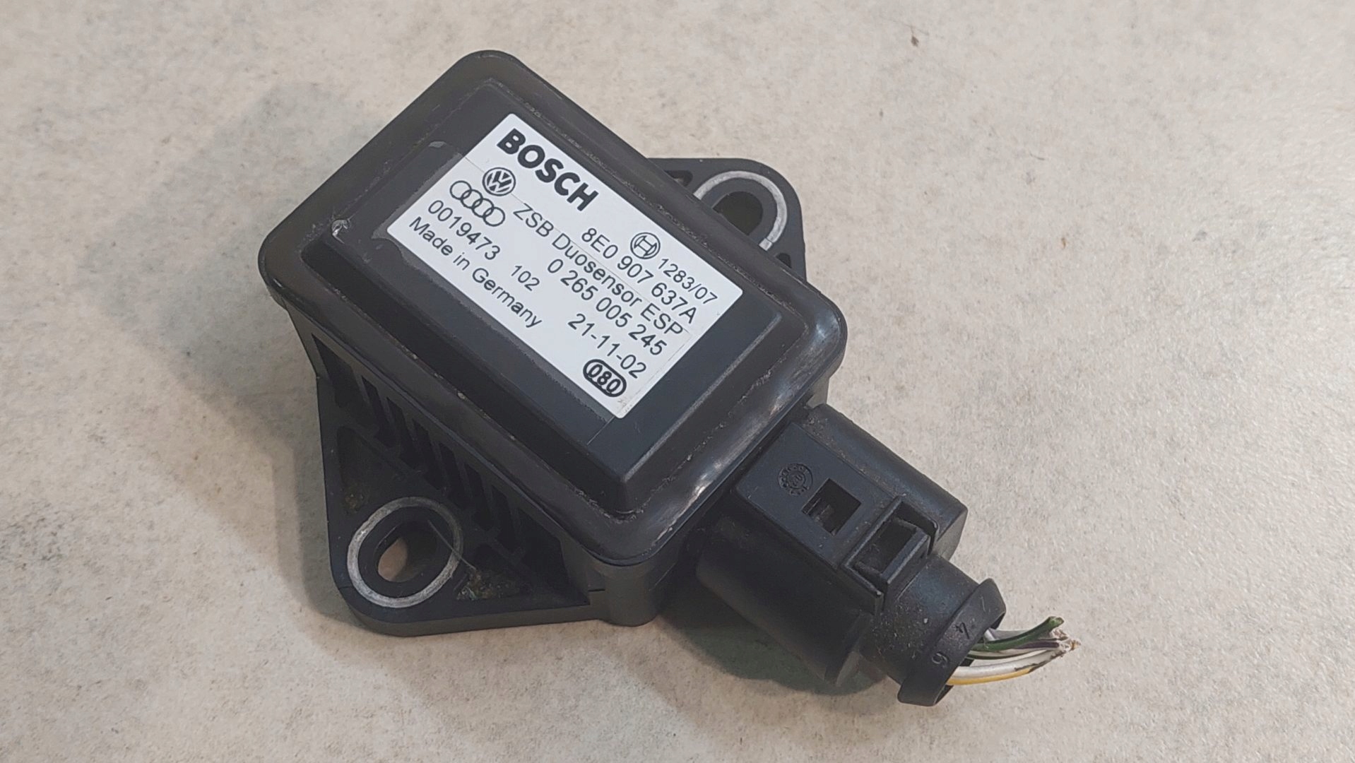 Sensor ESP AUDI A4 B6 CABRIO 0265005245