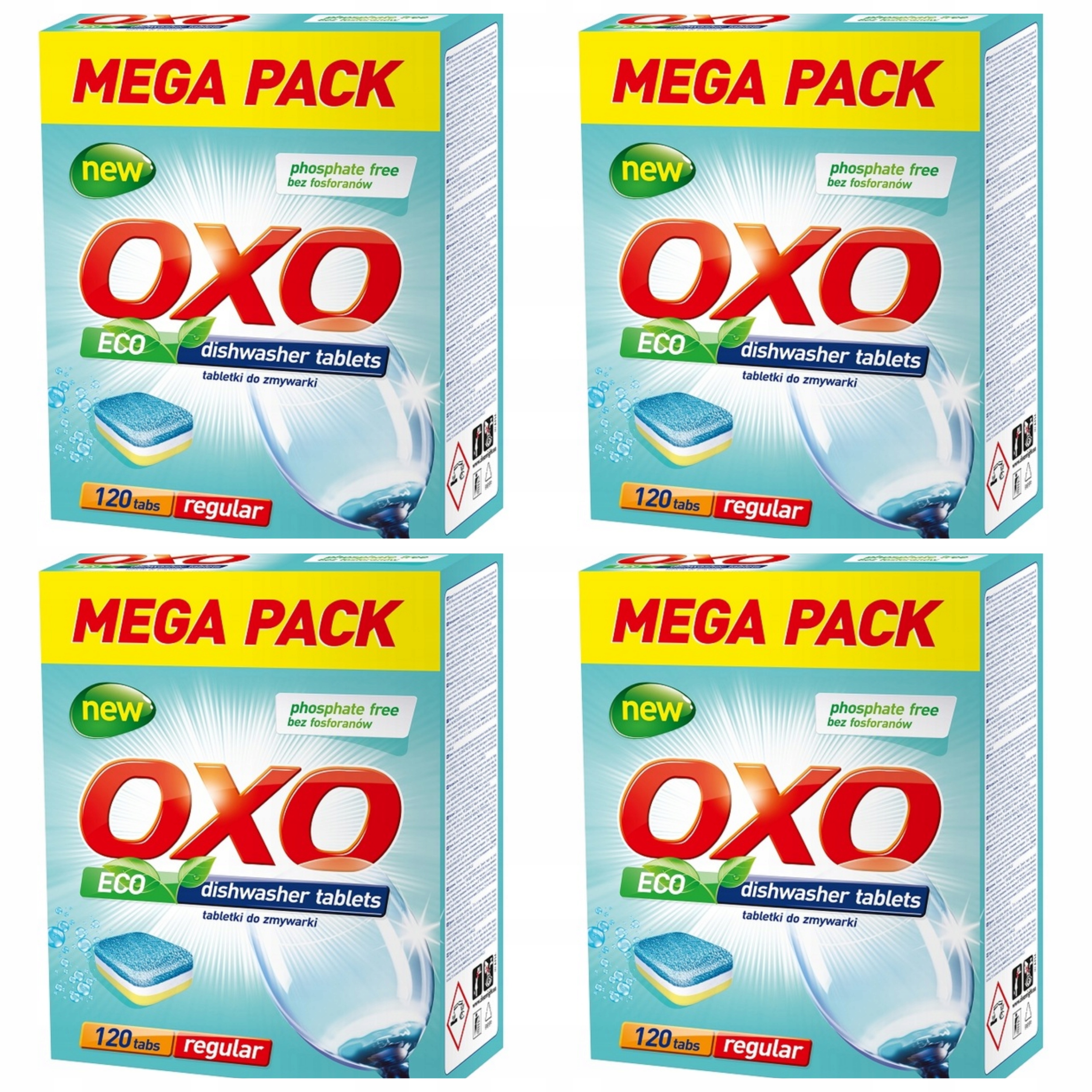 Oxo Tabletki do zmywarki Wielki Pakiet 480 Sztuk!!!