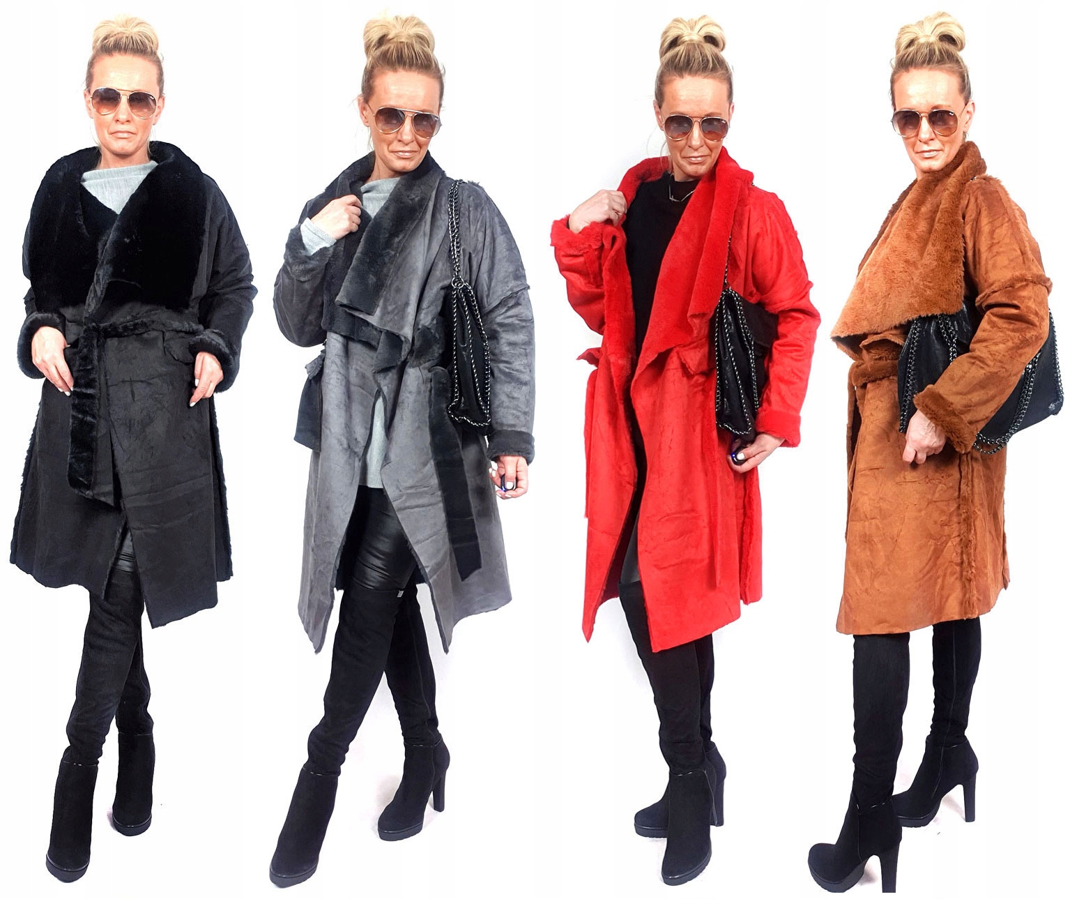 

Płaszczyk Futerko Eko Kożuch Zimowy Futro Luxury