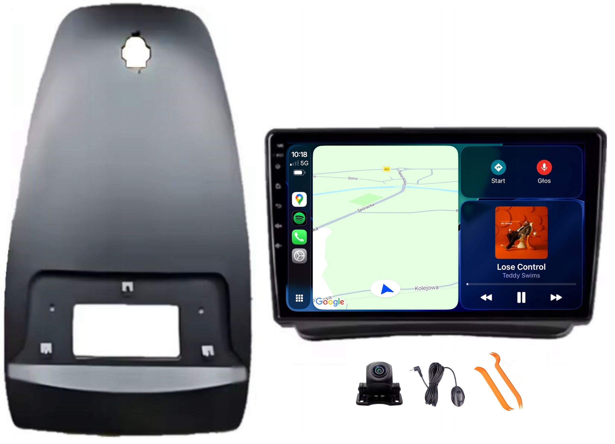 Android Rádio Gps Lte Carplay Qled 256GB Ford Transit Transit Connect 13-18