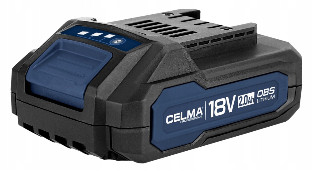 Akumulator Celma Professional 2Ah 18V bateria litowa Li-Ion OBS-18V2Ah 2 Ah