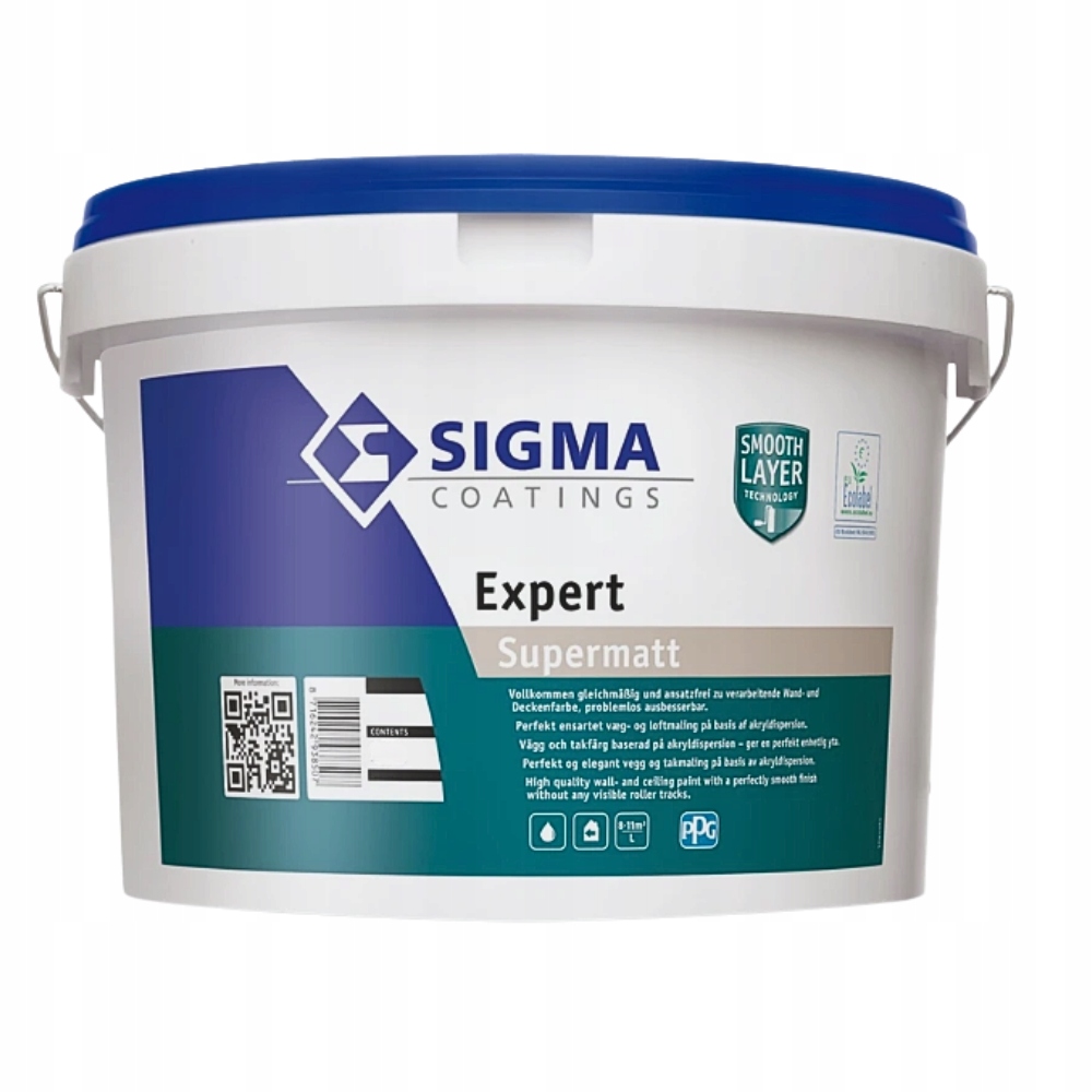 Farba do ścian i sufitów akrylowa Sigma Expert Supermatt biała mat 2,5L
