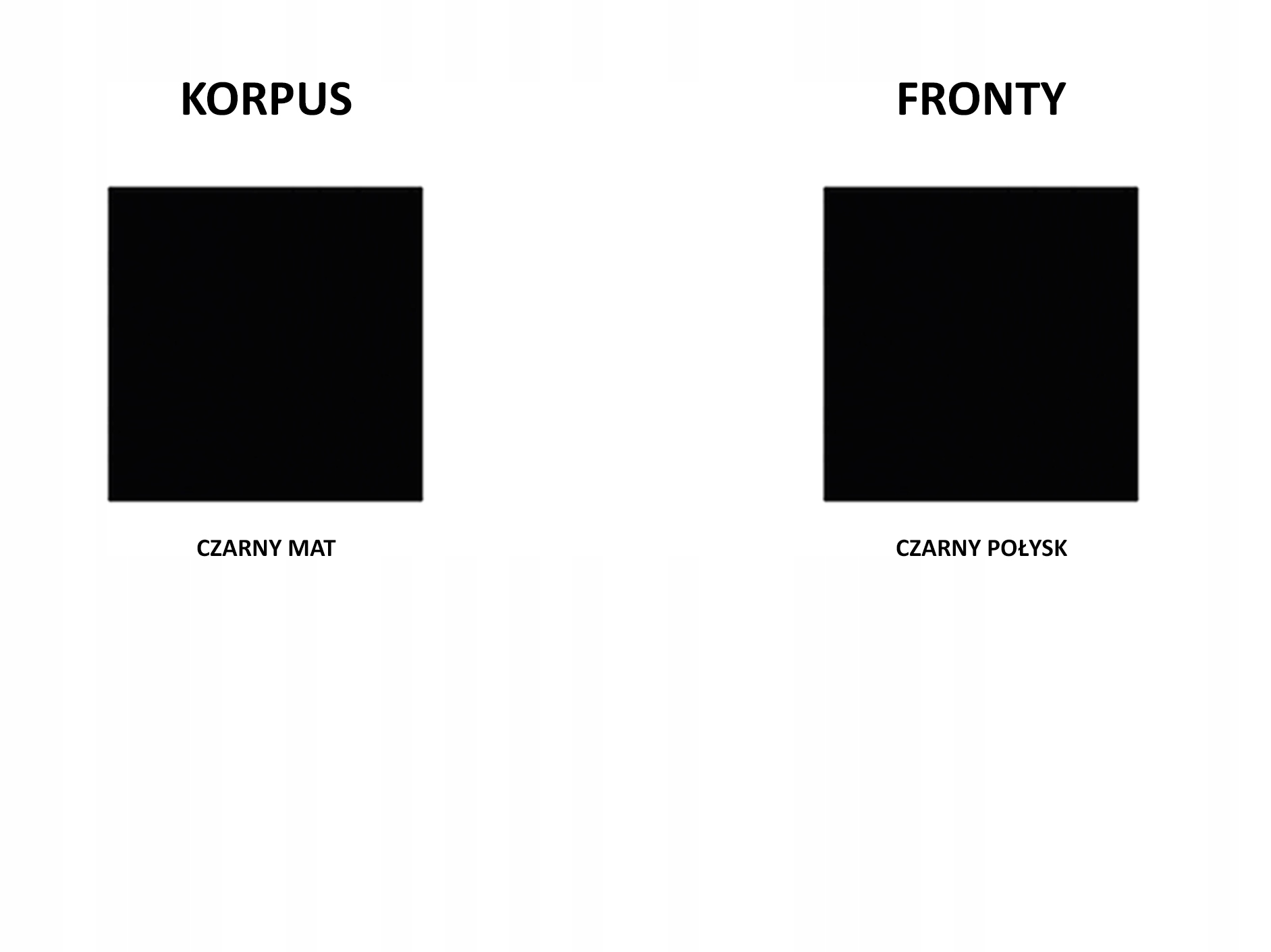 SZAFKA RTV WISZĄCA 200 CM CZARNY POŁYSK Kolekcja KL