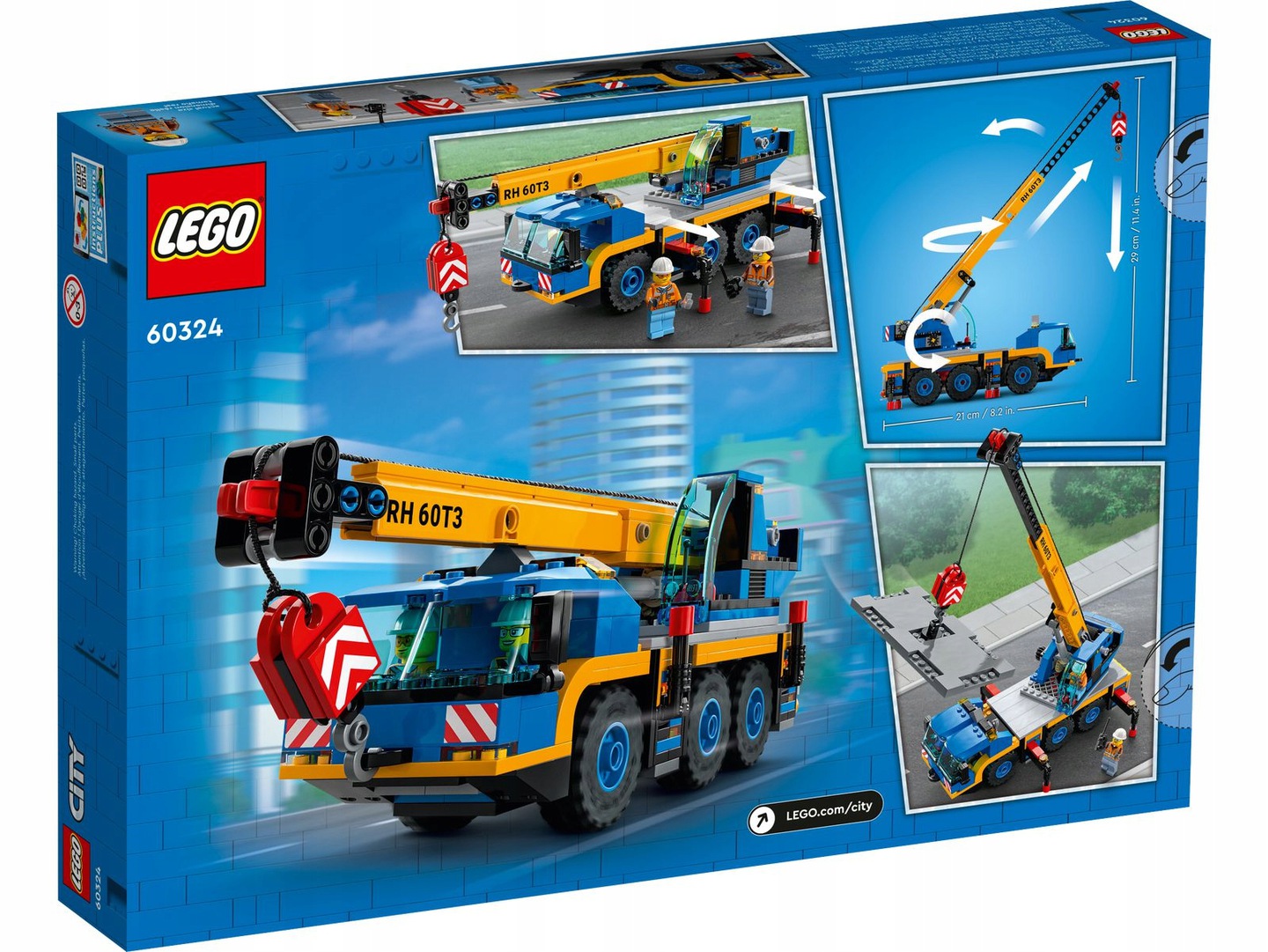 LEGO CITY 60324 ŻURAW SAMOCHODOWY 7+ NOWY Marka LEGO