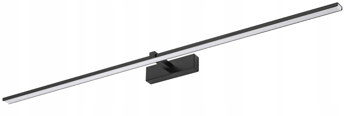 Kúpeľňová Lampa Led Kúpeľňová nástenná lampa nad zrkadlom, 24 W, 120 cm, Čierna