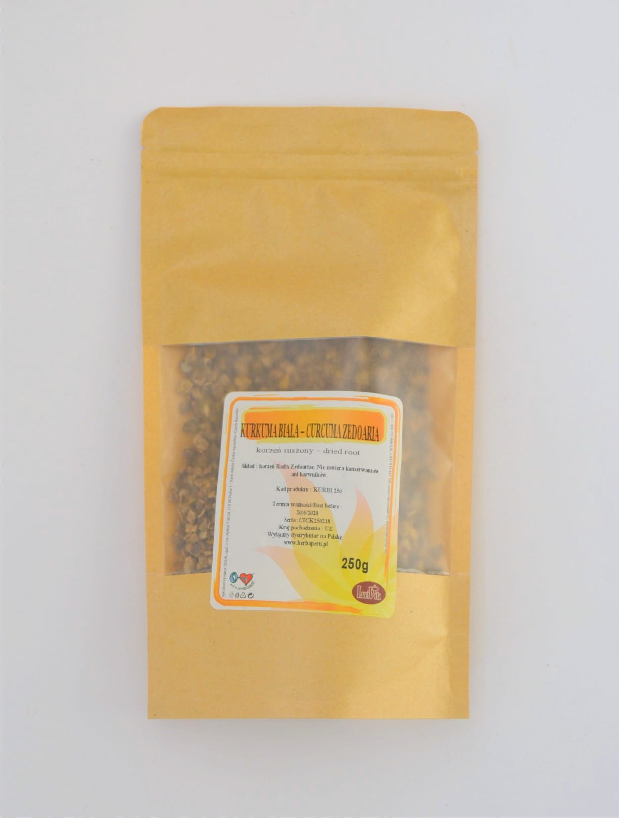 Kurkuma biala zedoaria korzeń 250g
