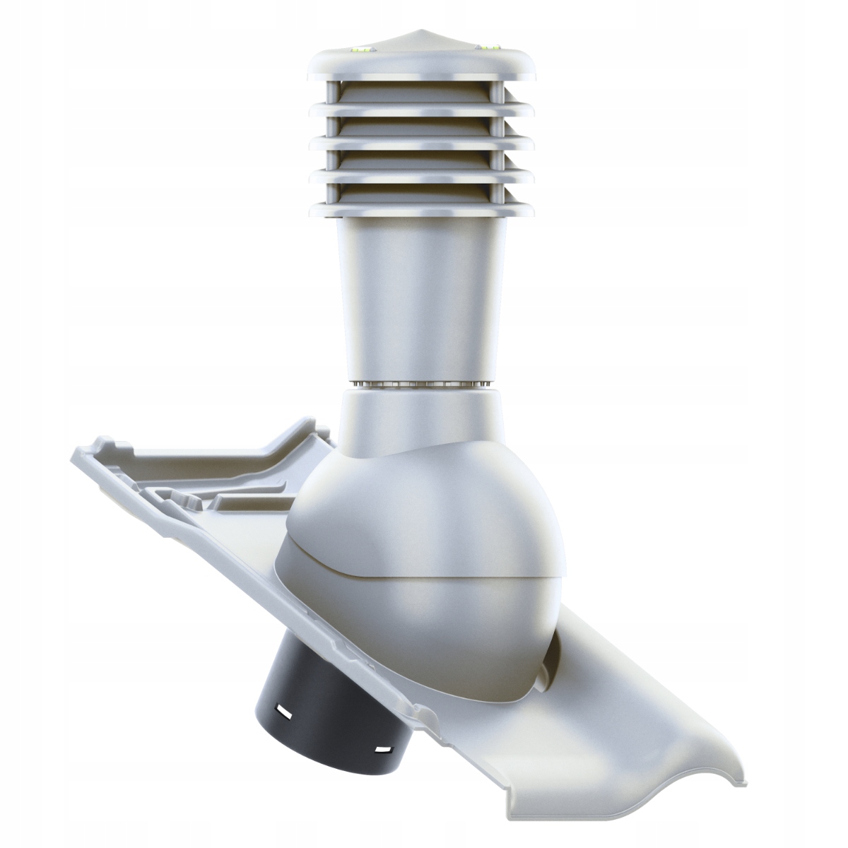 Větrací komín Smart fi125 střešní taška Bogen Innovo 12 Titan Ušlechtilý