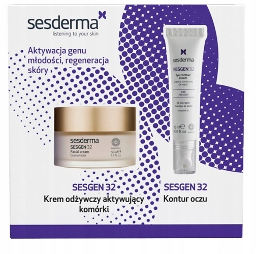 Sesderma Sesgen 32 Zestaw Krem odżywczy, 50ml krem pod oczy, 15ml