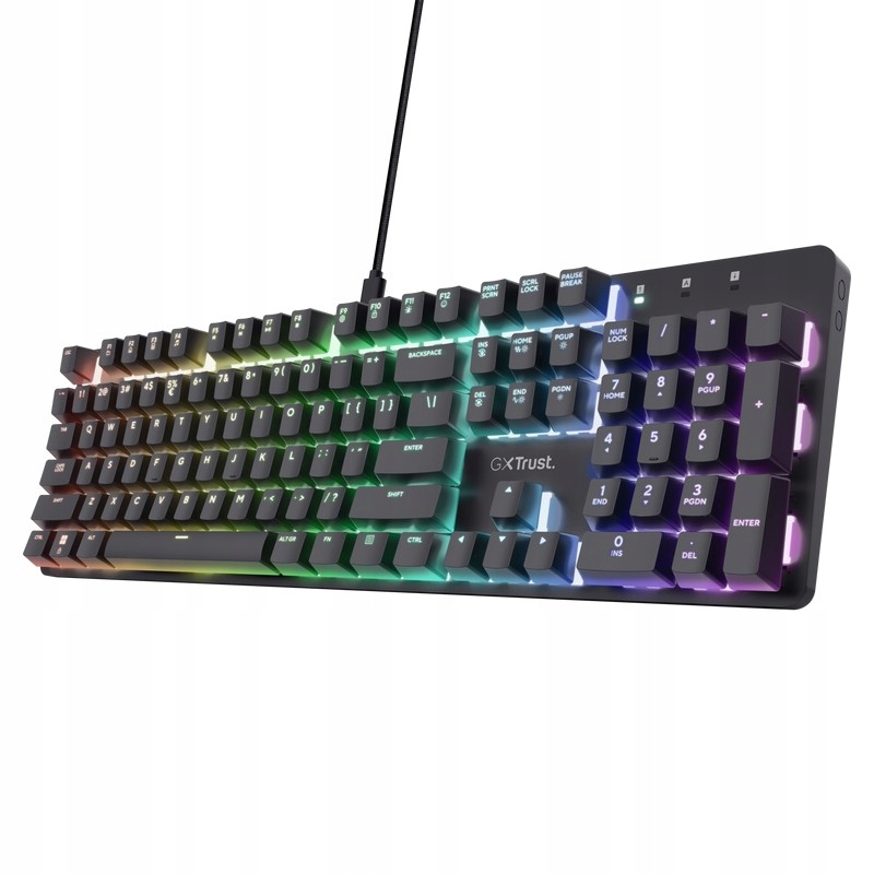 Trust Klawiatura mechaniczna Gxt 871 Zora Us Rgb