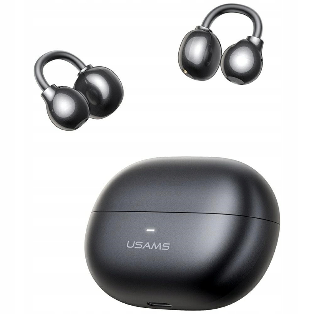 Usams Sluchátka Bluetooth R02 Clip-on šedá