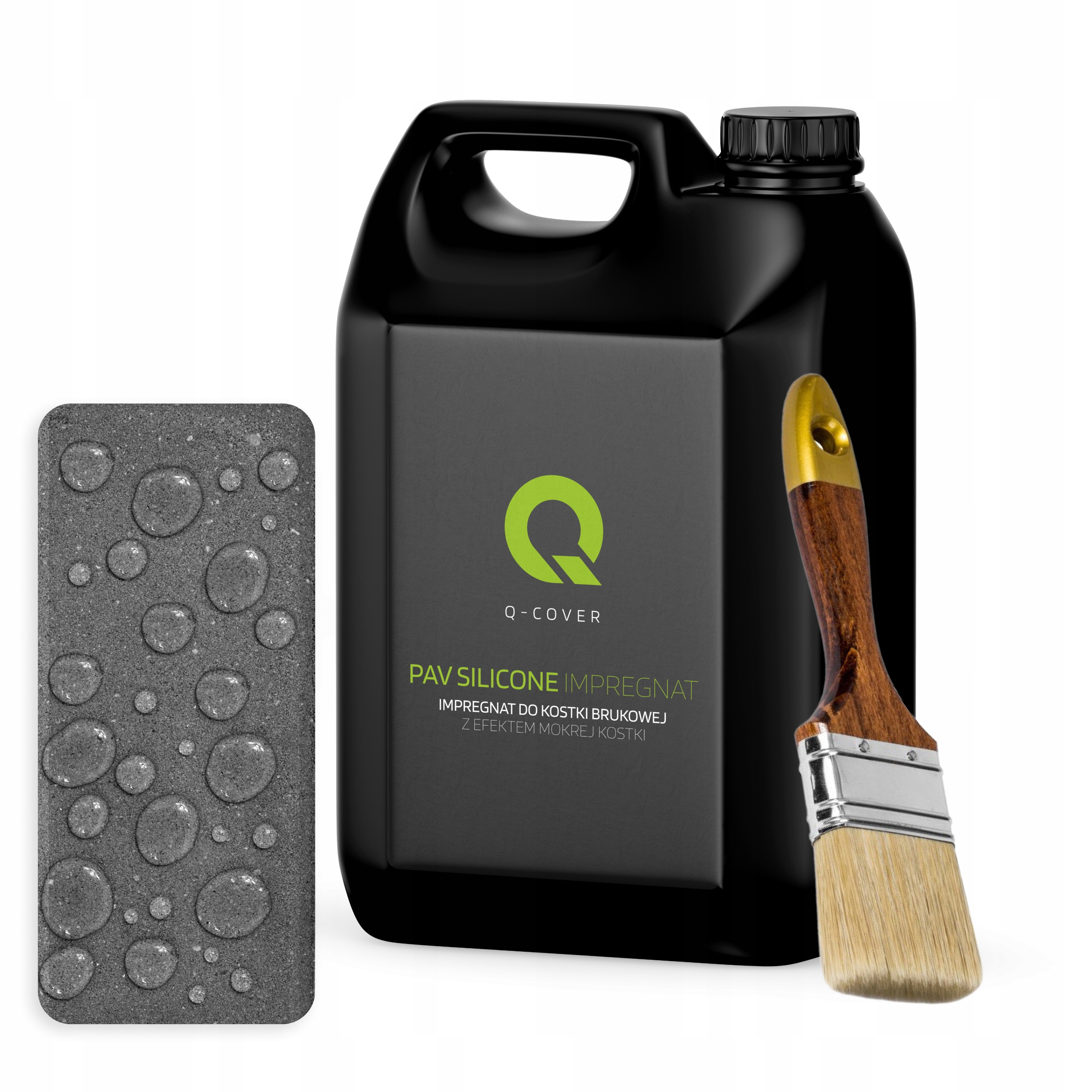 Ochranný impregnát na betonu kostky 5L odolný bezbarvý Uv štětec