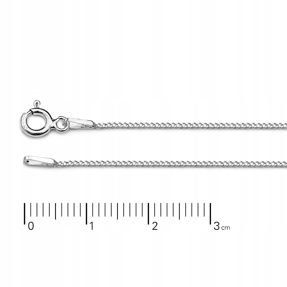 

Łańcuszek srebrny Ag925 pancerka 1,0mm,1,9g60cm