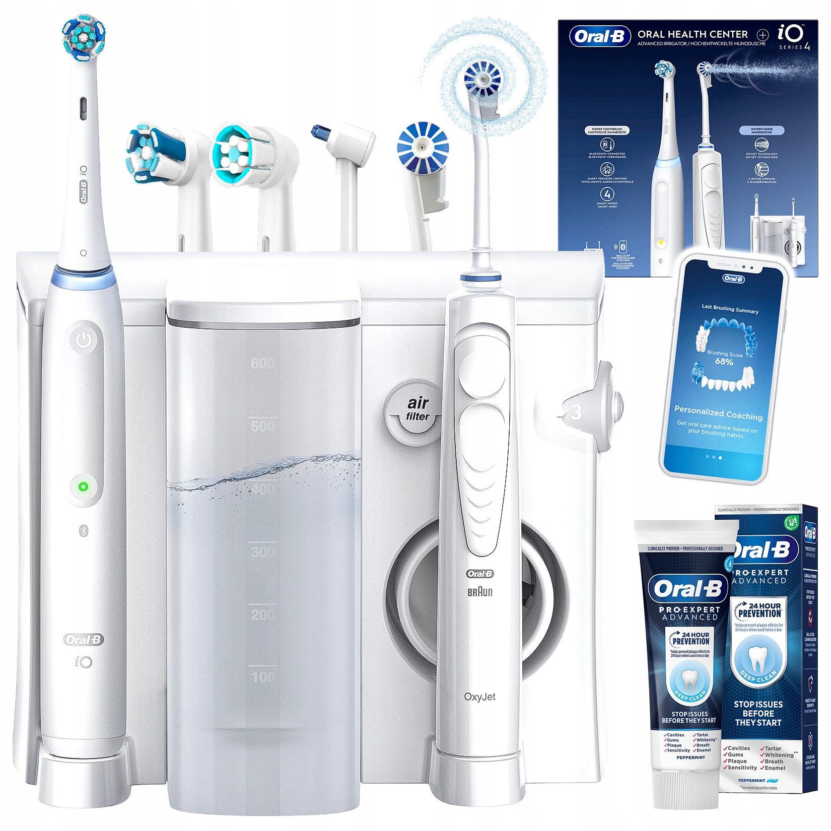 Szczoteczka Elektryczna Oral-B iO 4 Irygator Health Center OxyJet Dysze