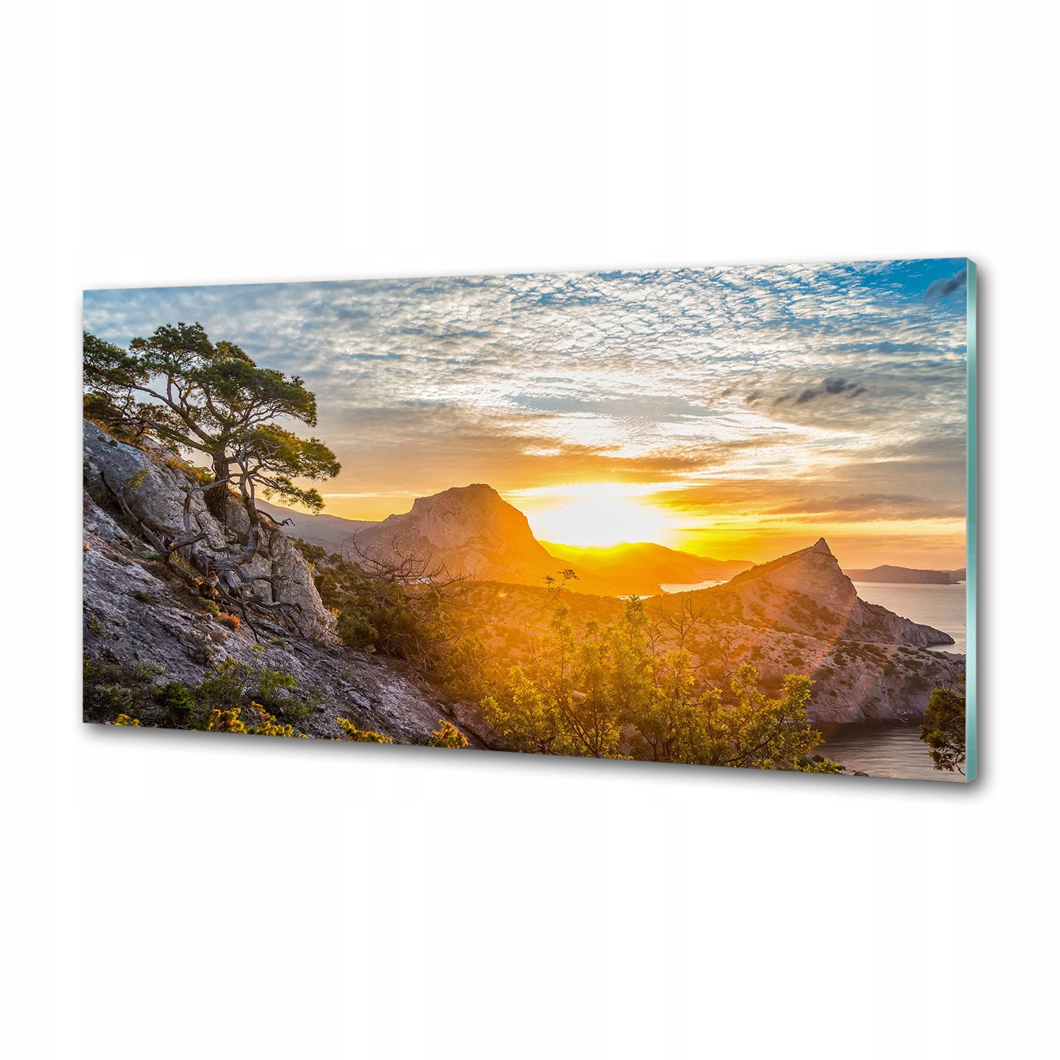 Panel do kuchyne Západ slnka 100 x 50 cm Lepidlo