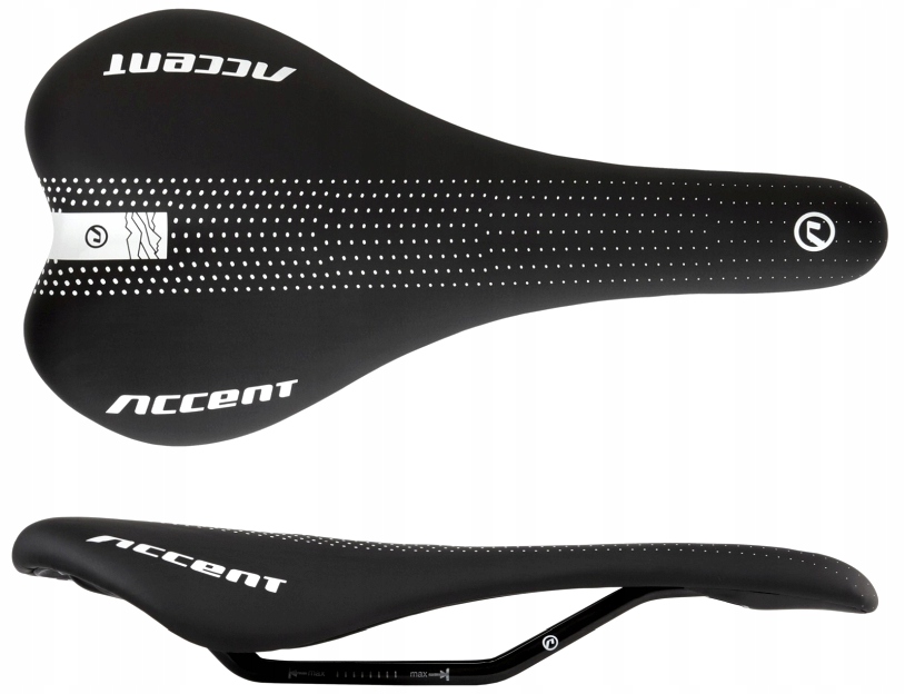 Siodełko Rowerowe Accent Point Szosa XC 245g CrMo