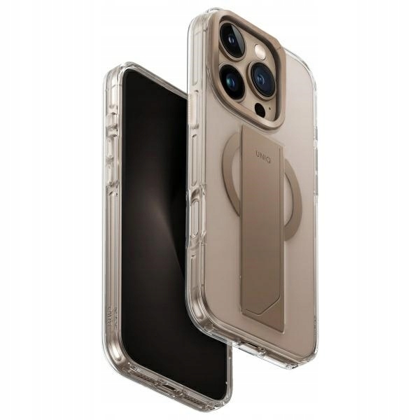 Uniq pouzdro Heldro Max pro iPhone 16 Pro 6.3" Magclick Charging zlaté/taupe gol